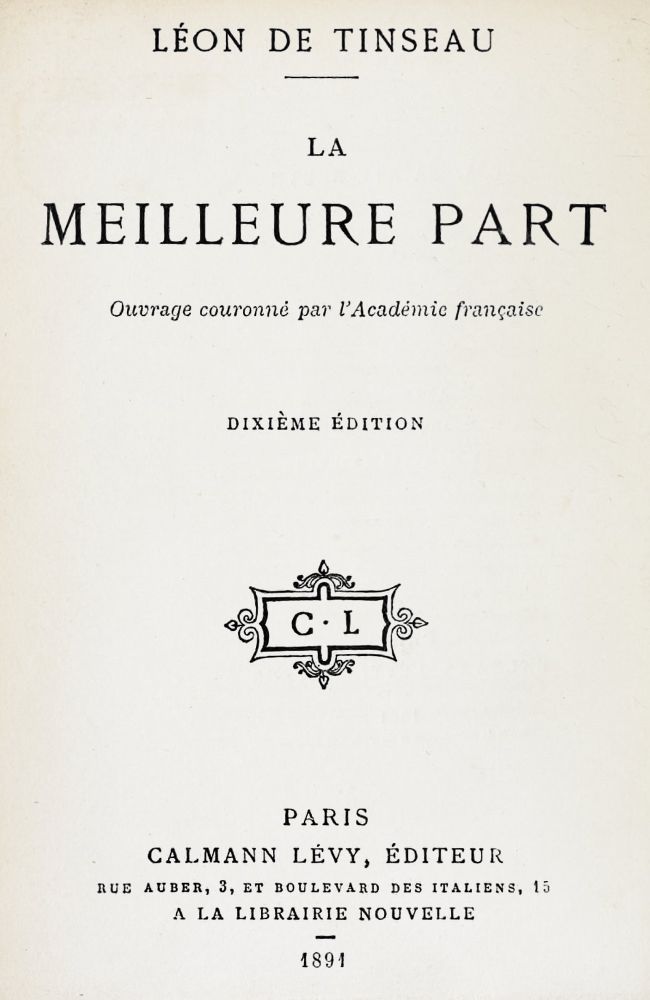 La meilleure part cover