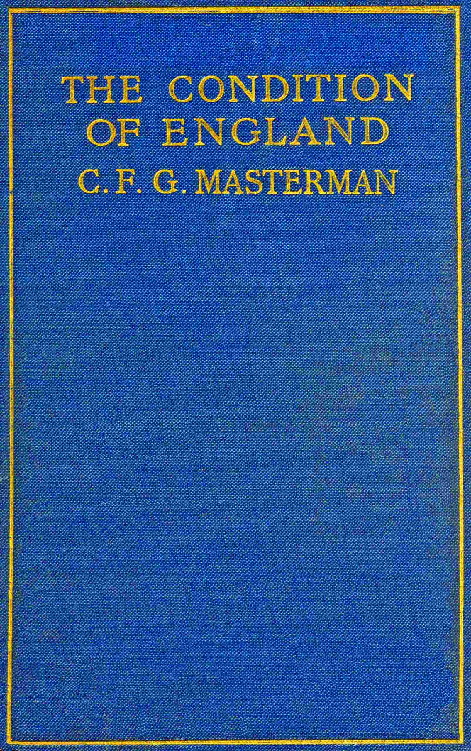The condition of England cover