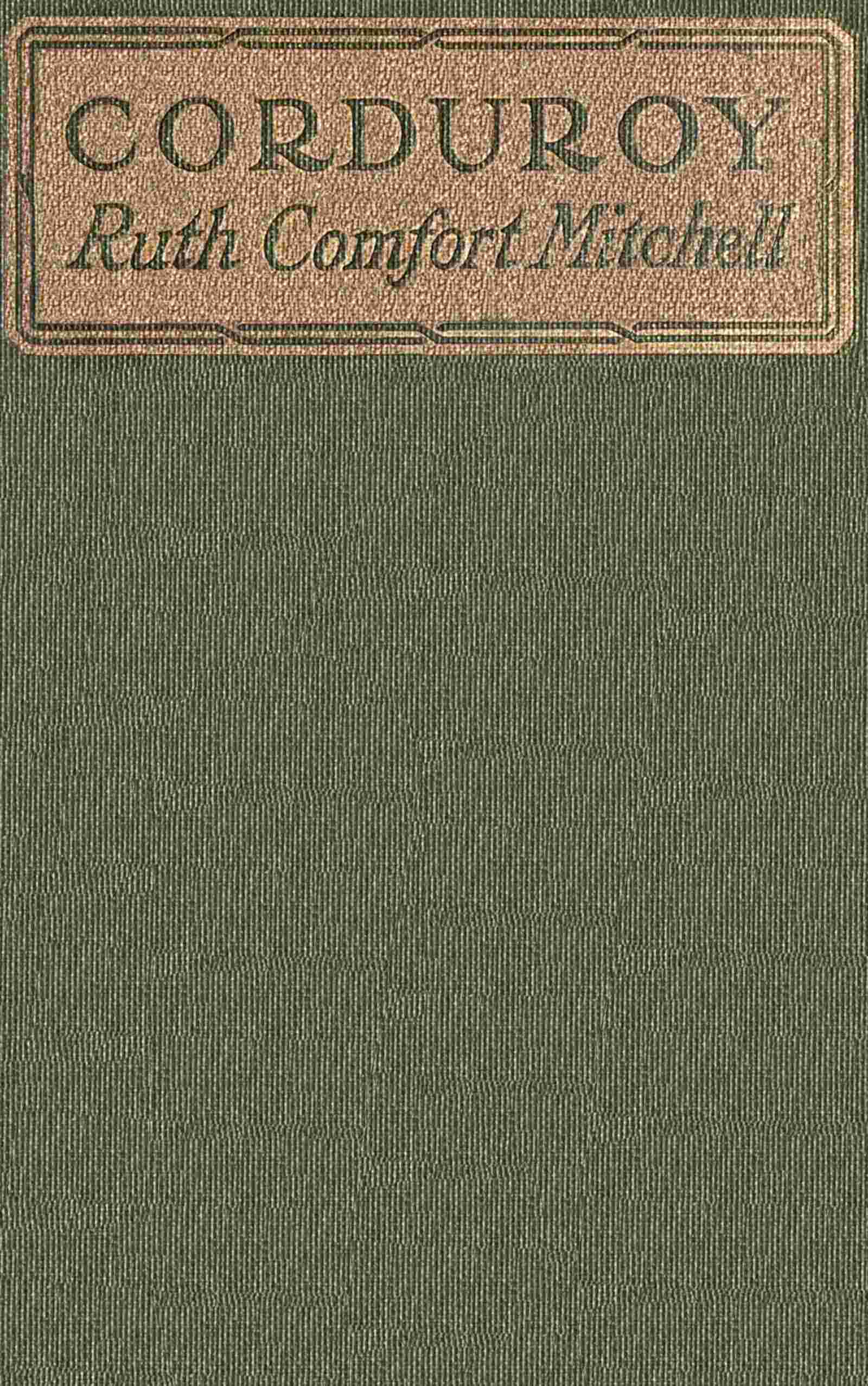 Corduroy cover