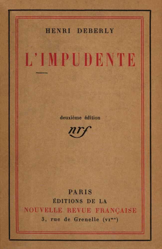 L'impudente cover
