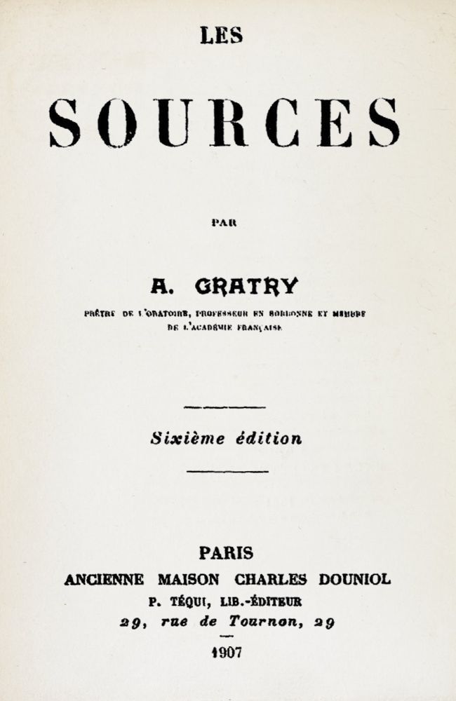 Les Sources cover