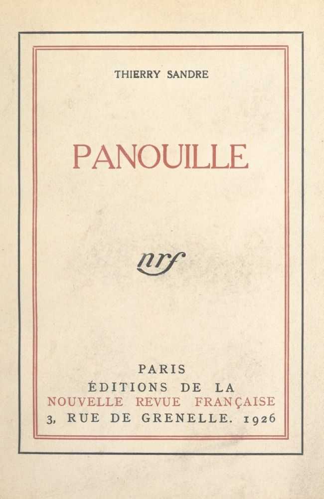 Panouille cover