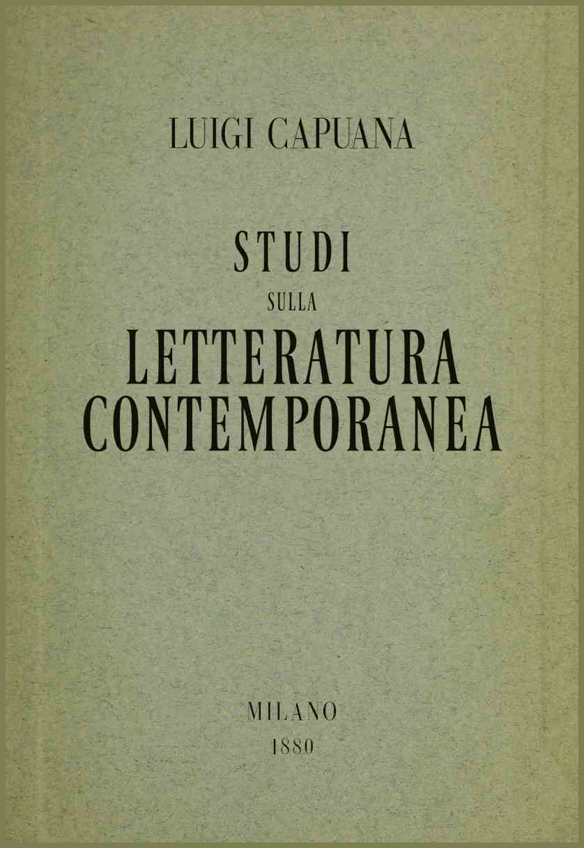 Studi sulla letteratura contemporanea cover