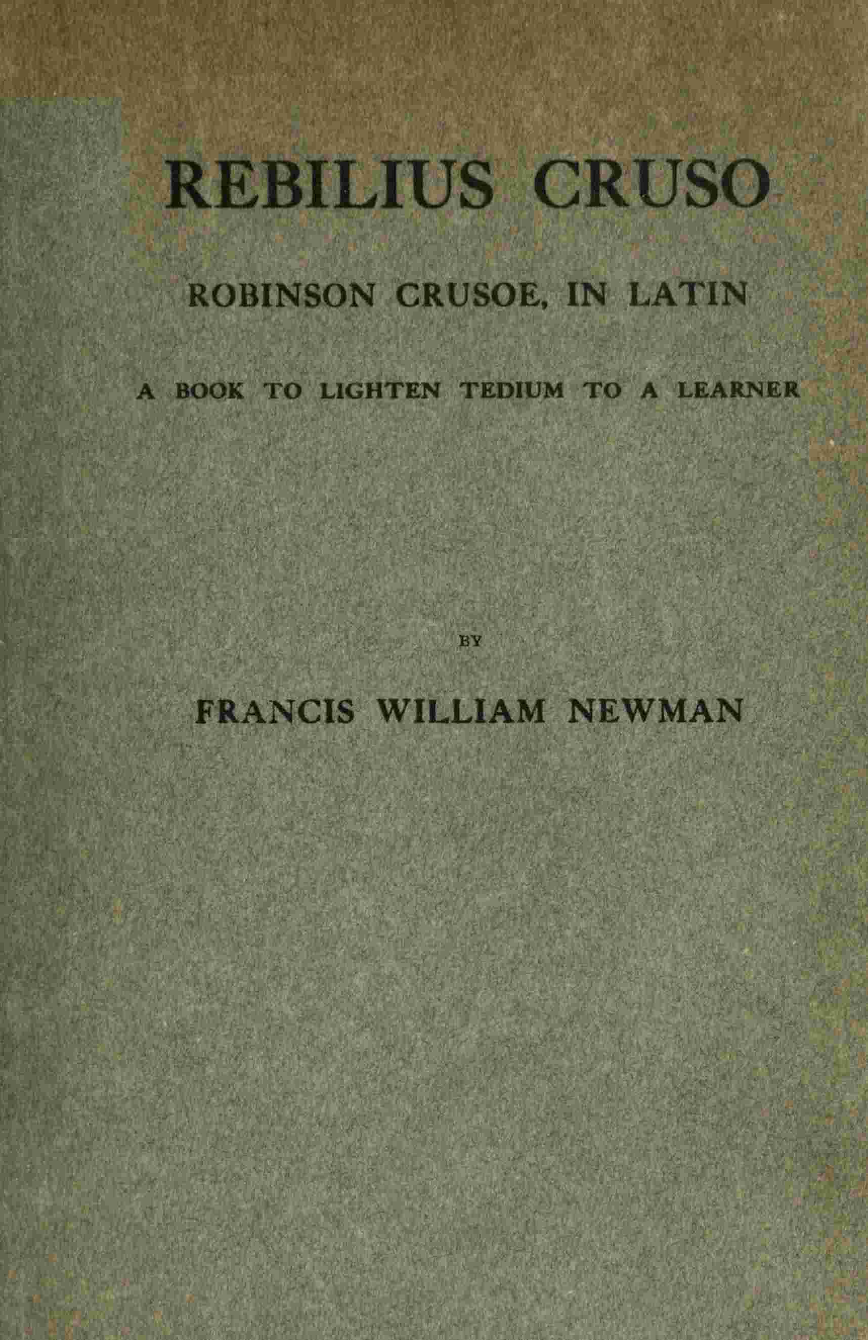 Rebilius Crūsō cover