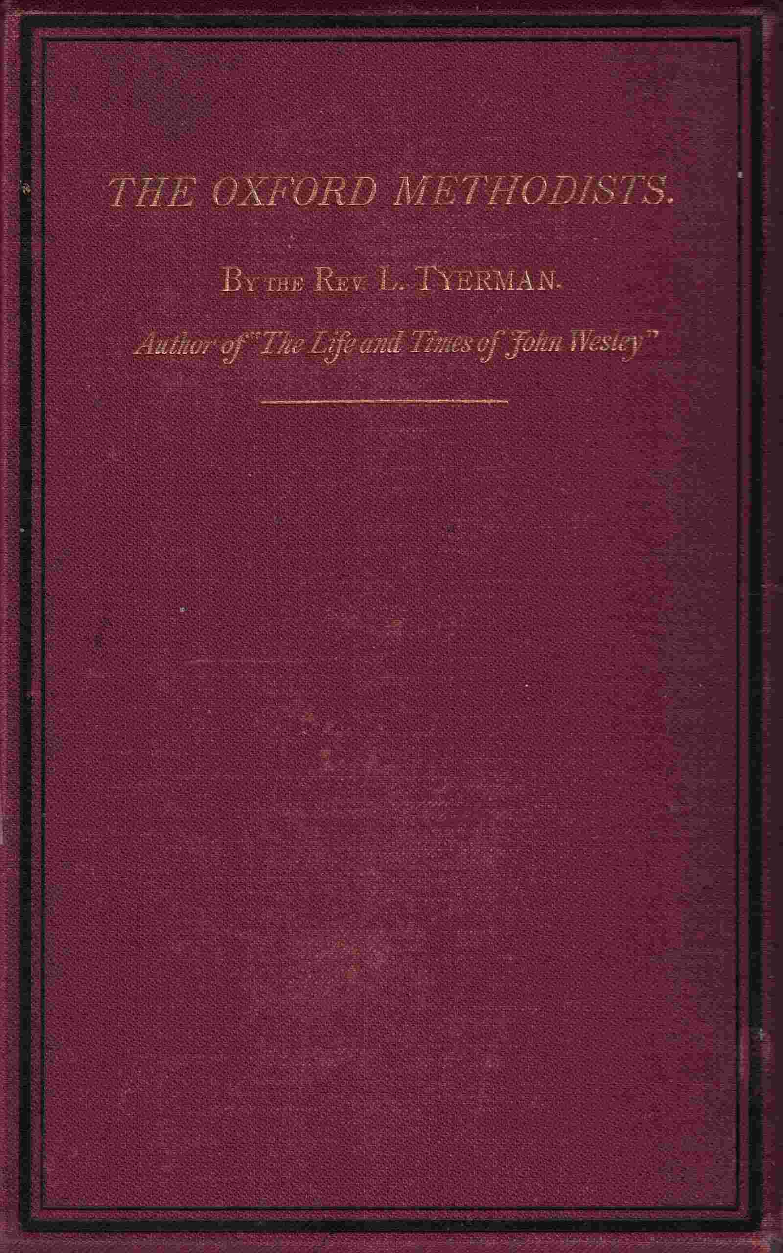 The Oxford Methodists cover