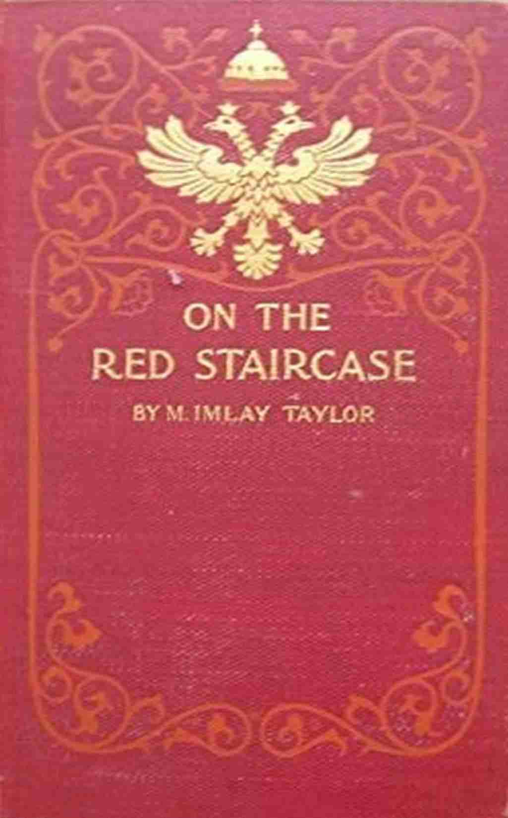 On the red staircase cover
