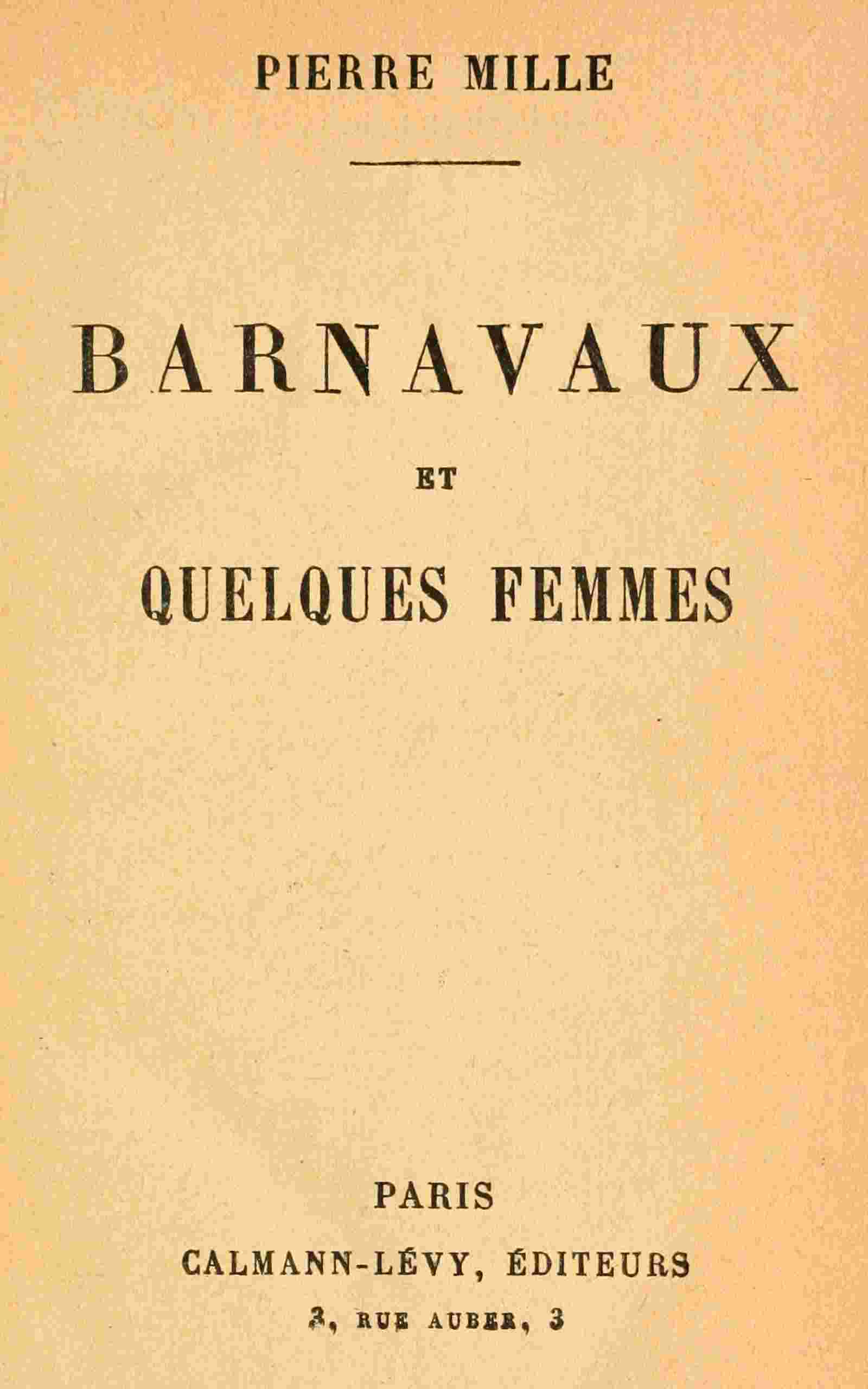 Barnavaux et quelques femmes cover