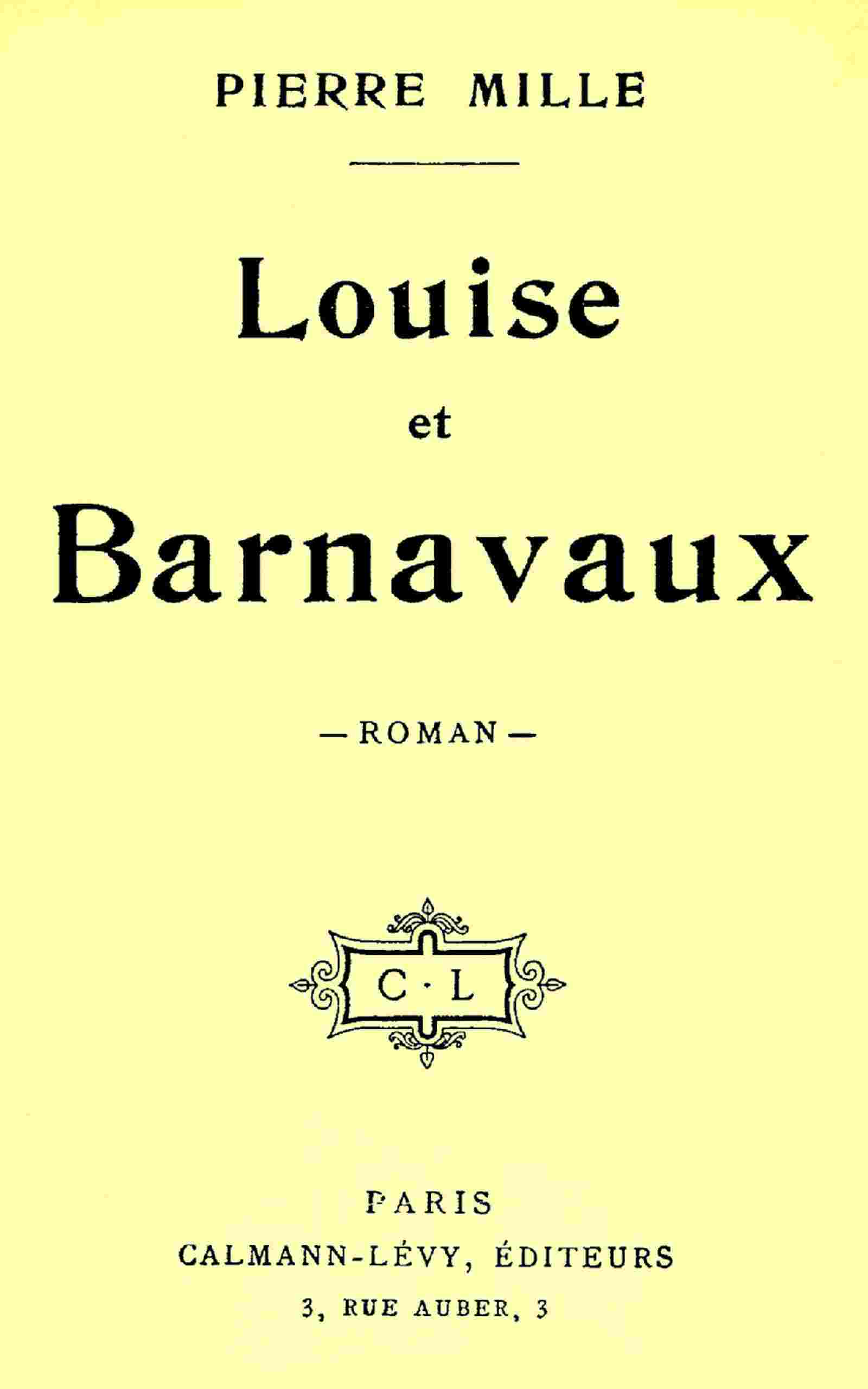 Louise et Barnavaux cover