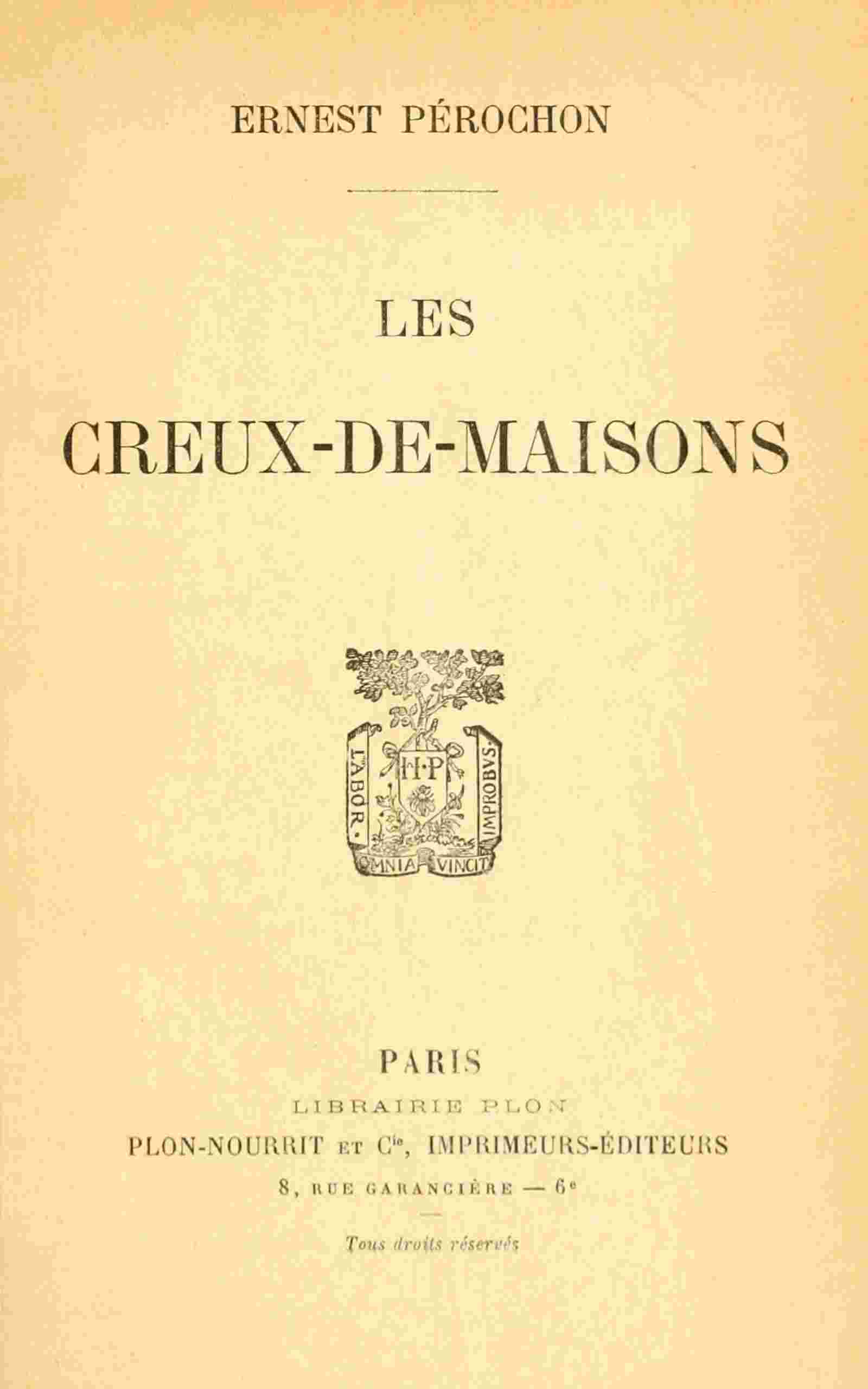 Les creux-de-maisons cover