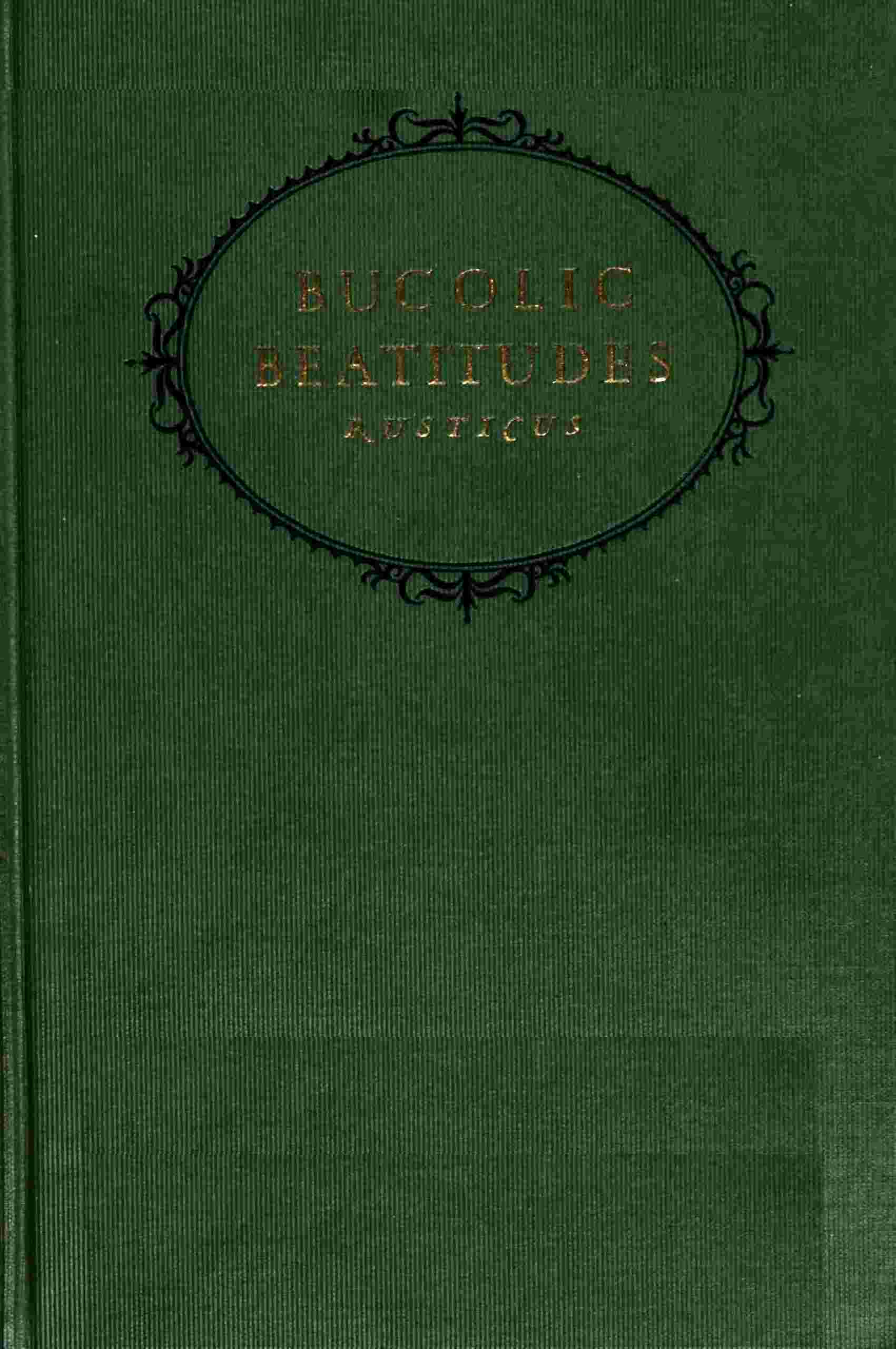 Bucolic Beatitudes cover