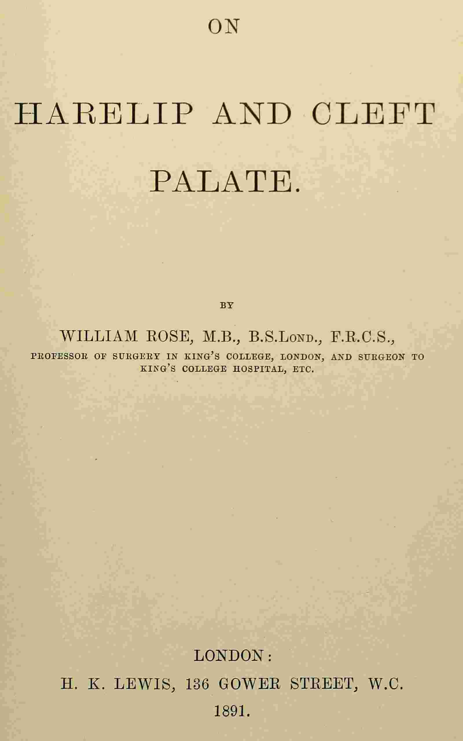 On harelip and cleft palate cover