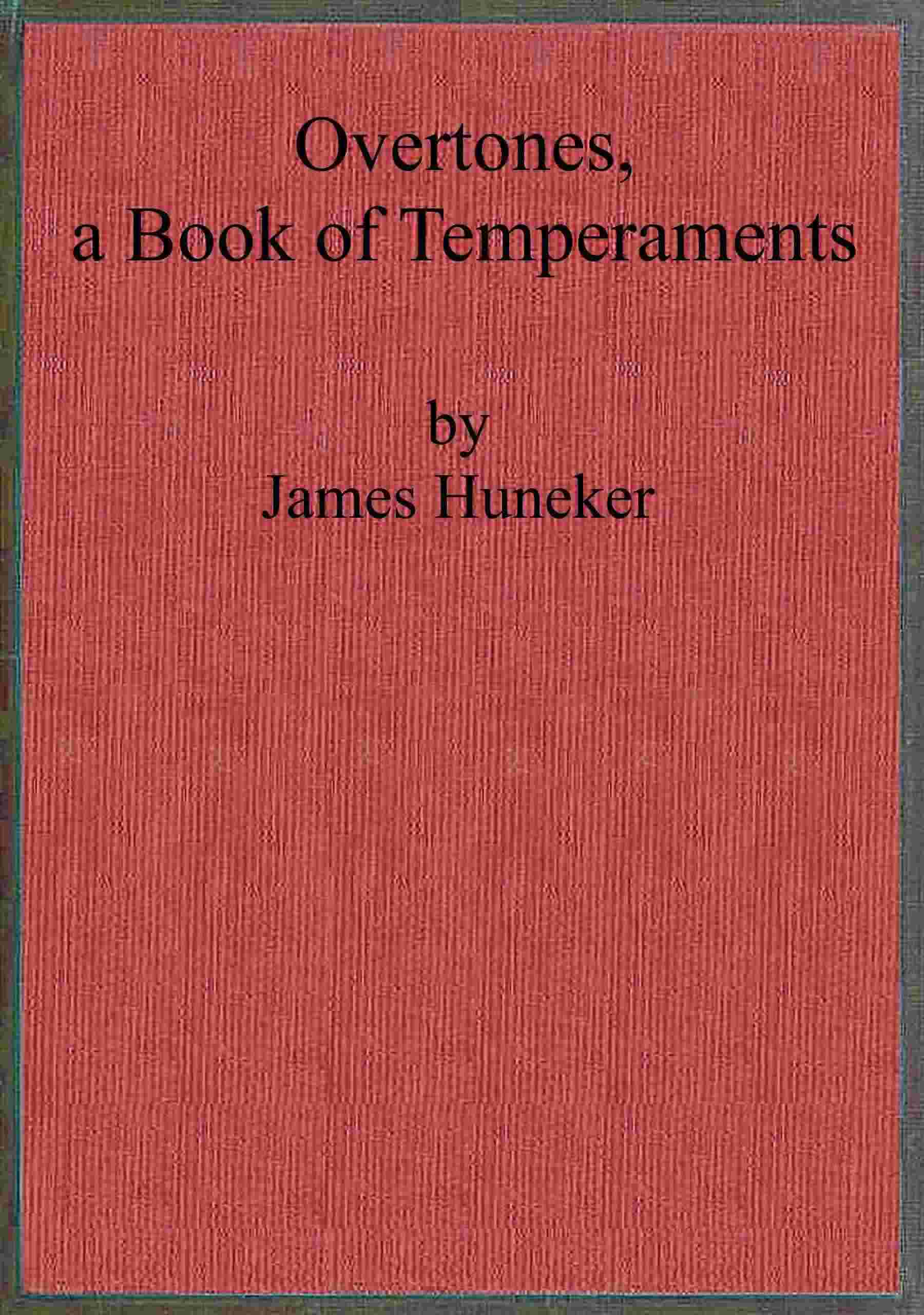 Overtones, a book of temperaments cover