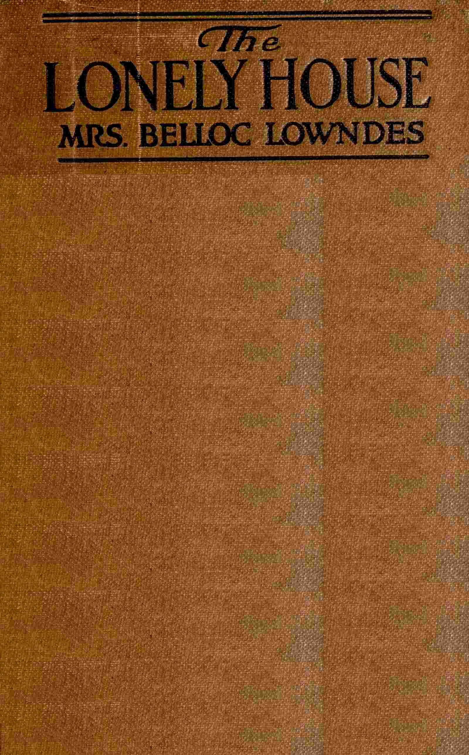 The lonely house cover