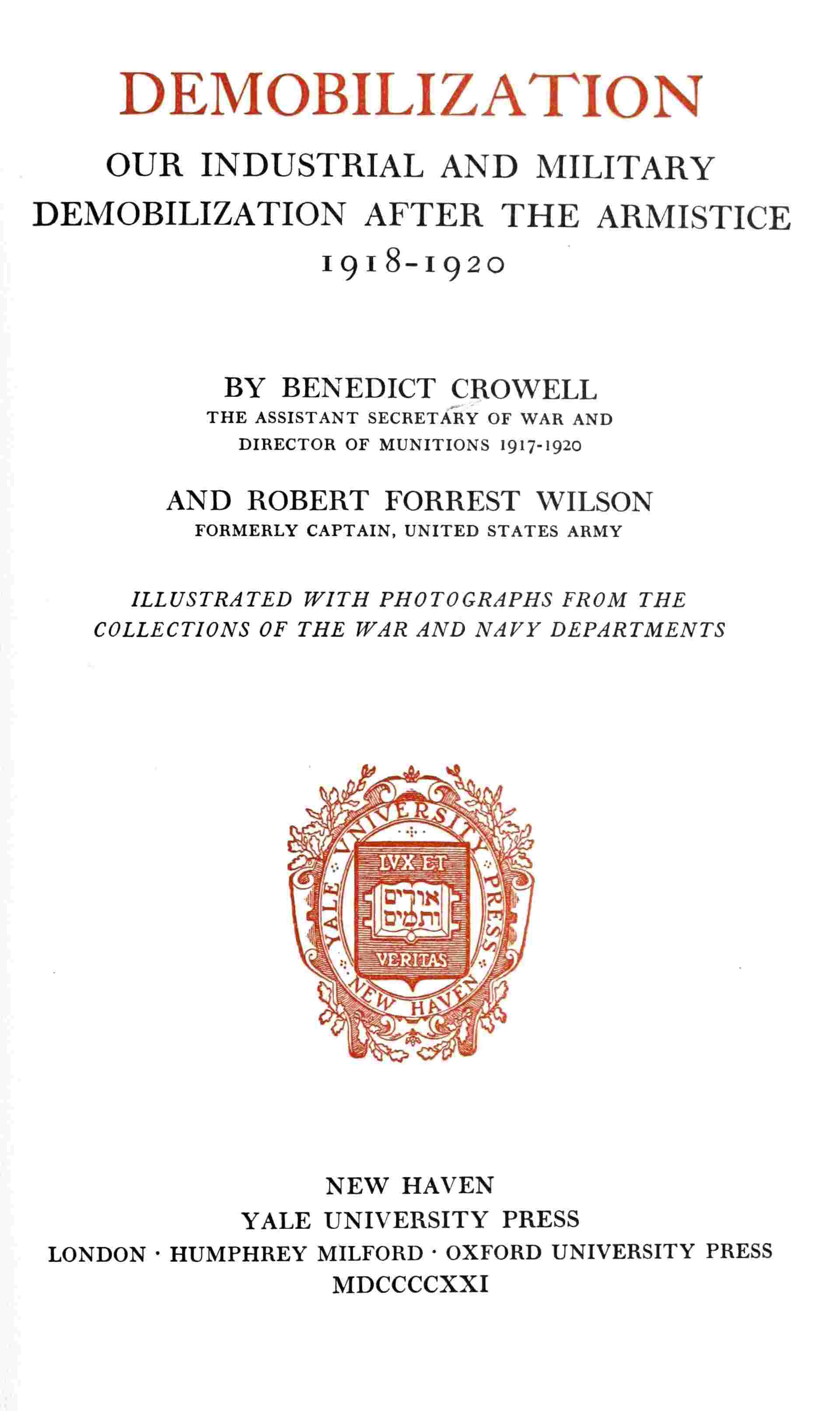 Demobilization cover