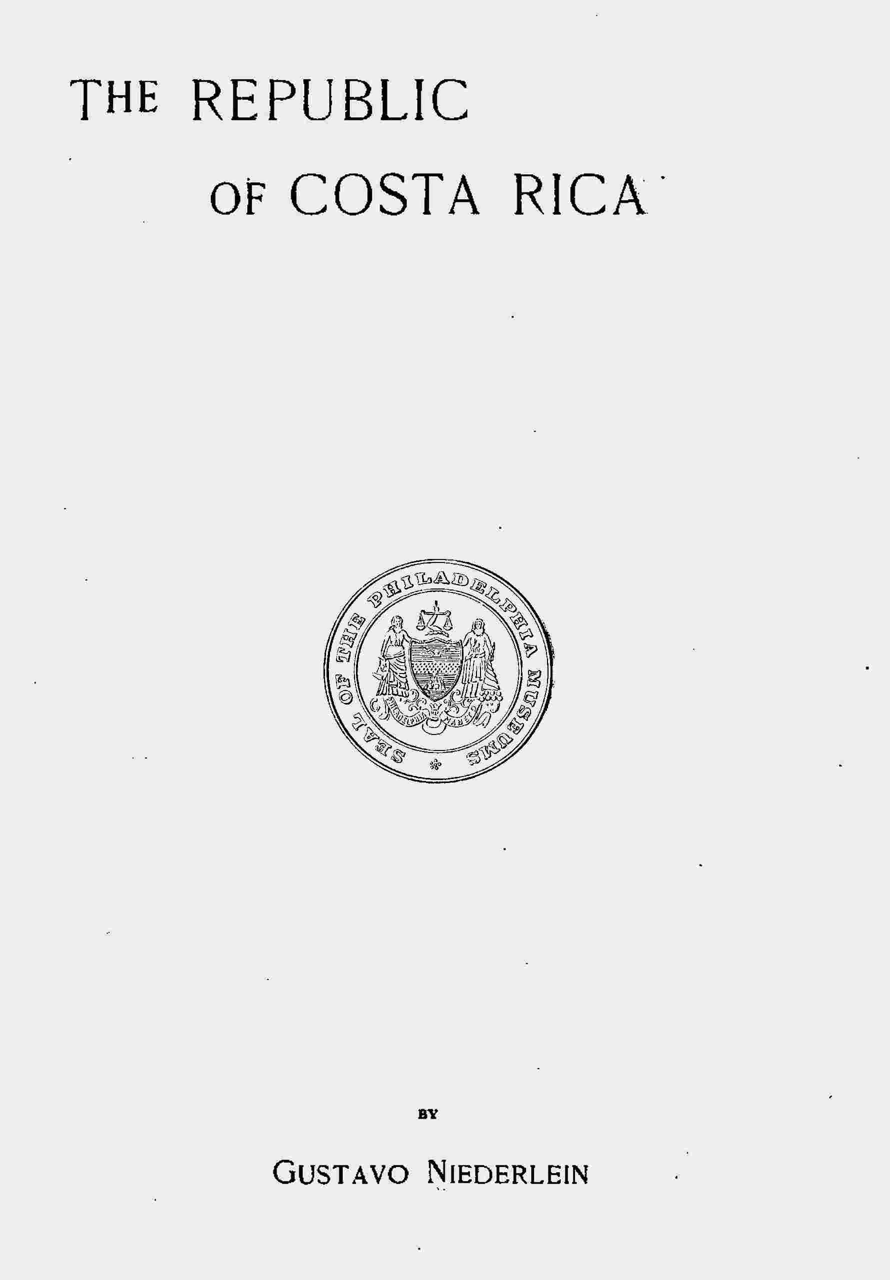 The Republic of Costa Rica cover