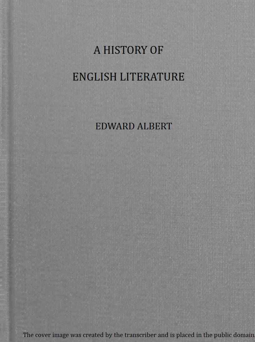 A history of English literature cover