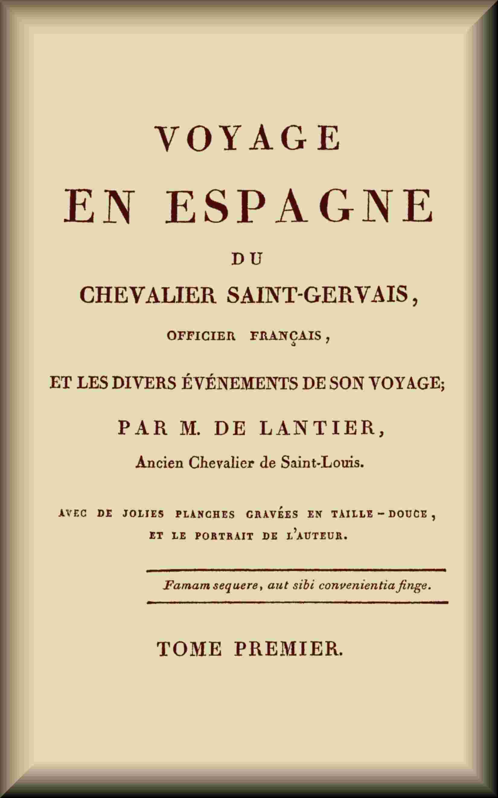 Voyage en Espagne du Chevalier Saint-Gervais (1 de 2) cover