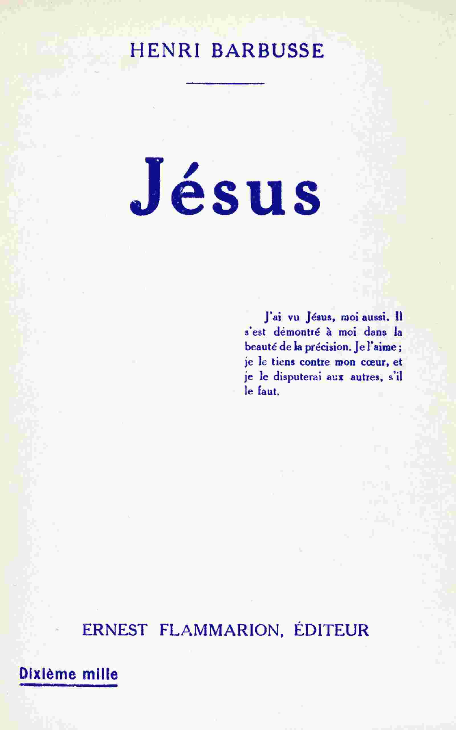 Jésus cover