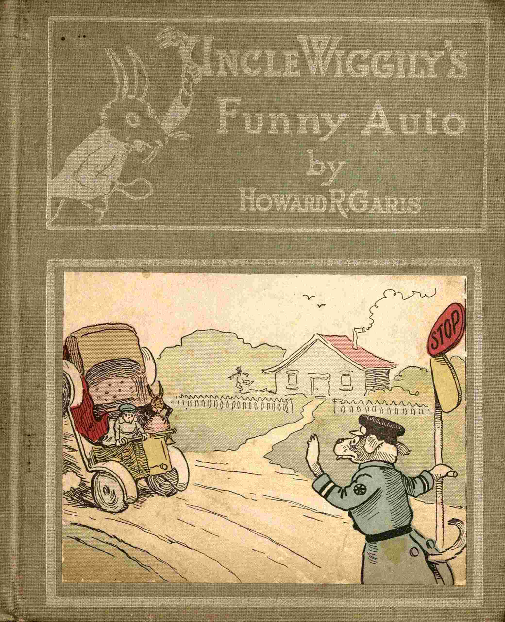 Uncle Wiggily's funny auto cover