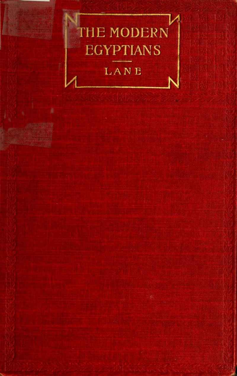 An account of the manners and customs of the modern Egyptians cover