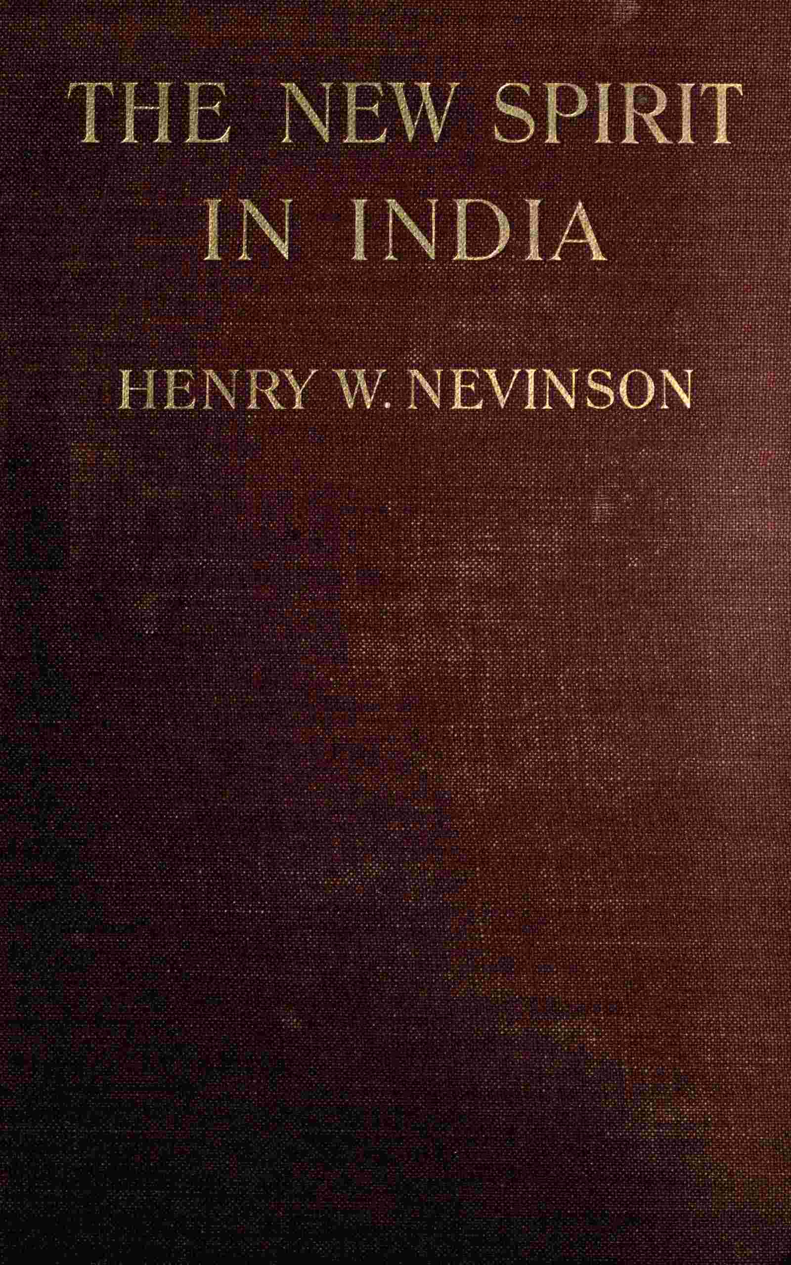 The new spirit in India cover