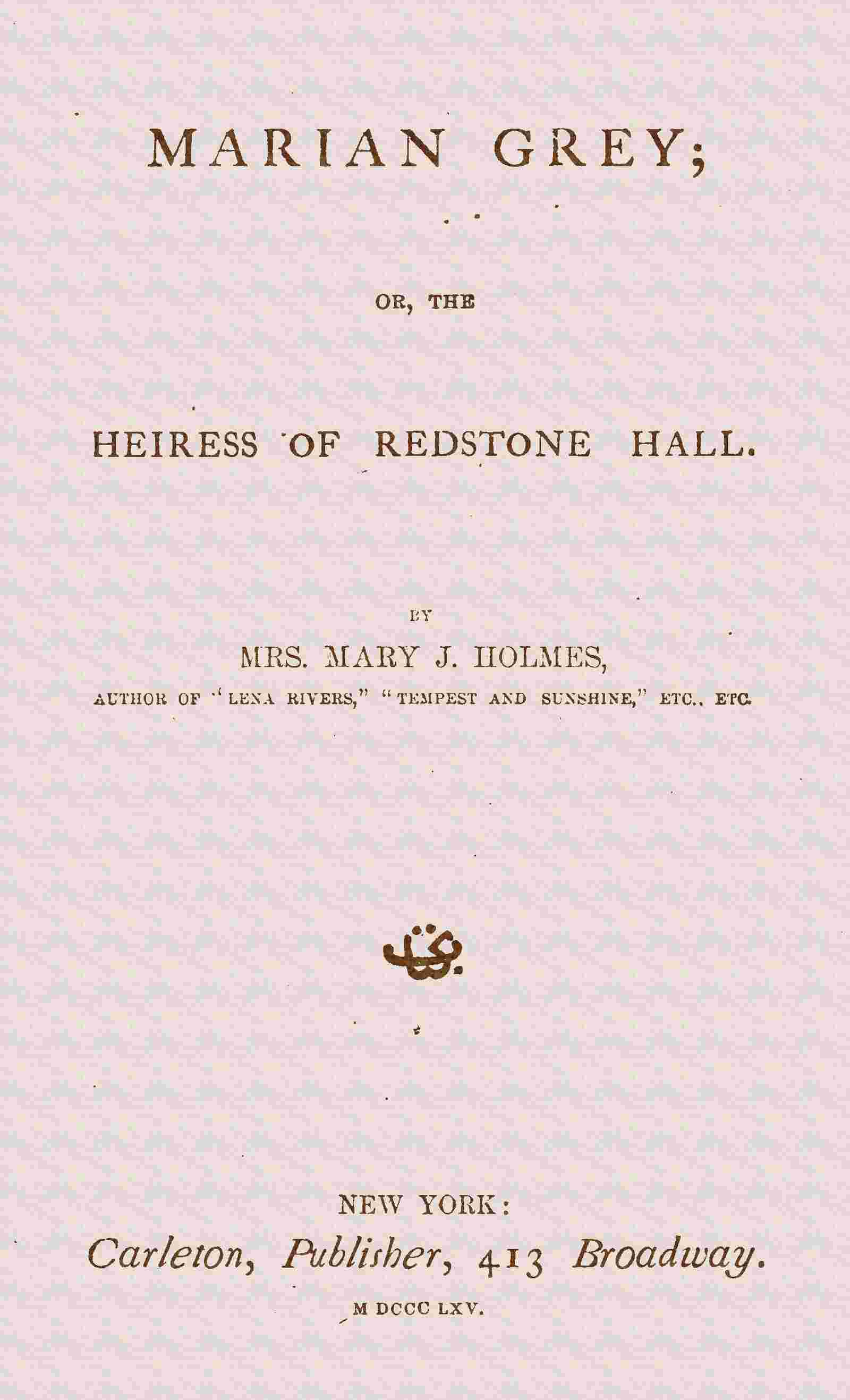 Marian Grey cover