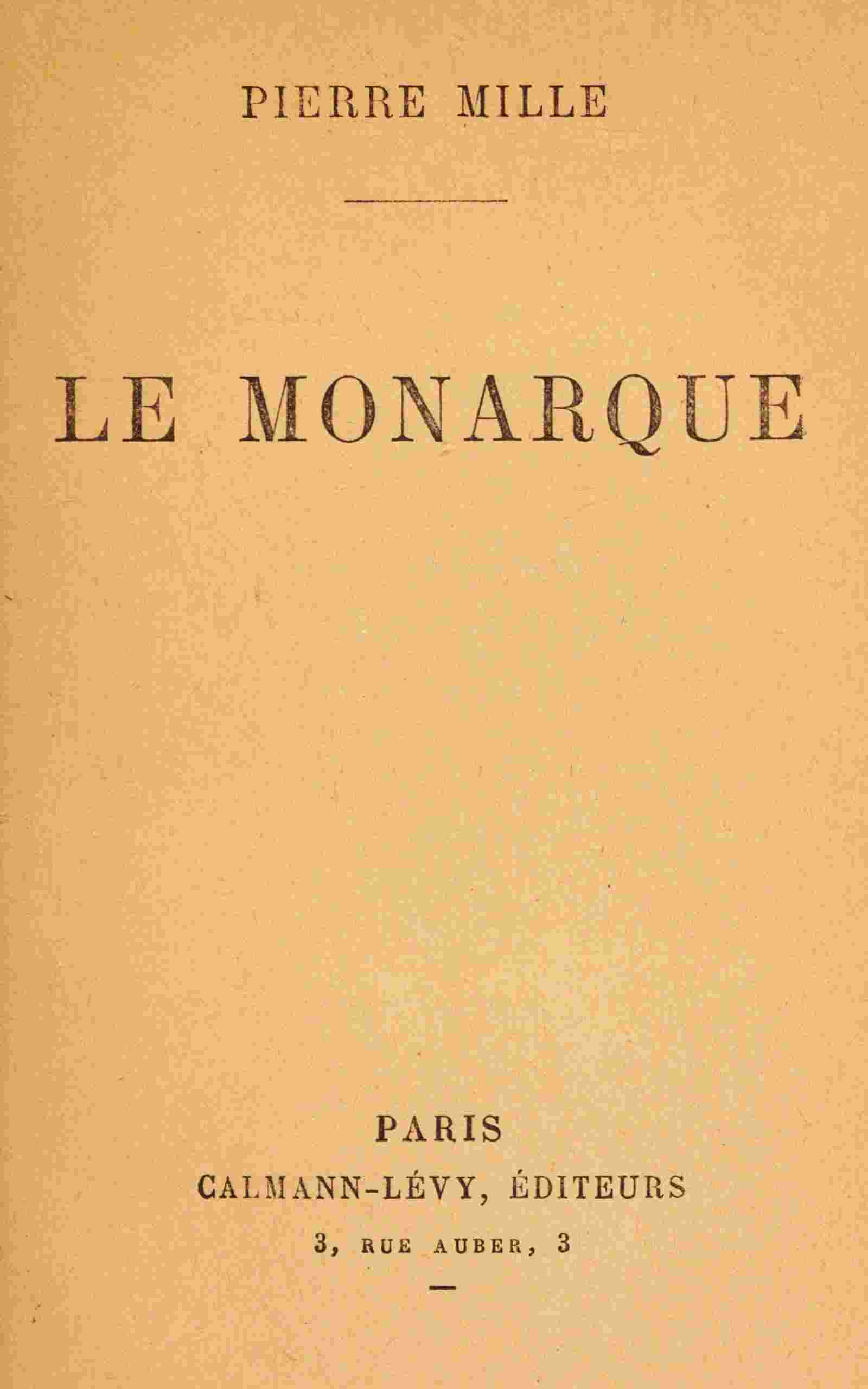 Le monarque cover