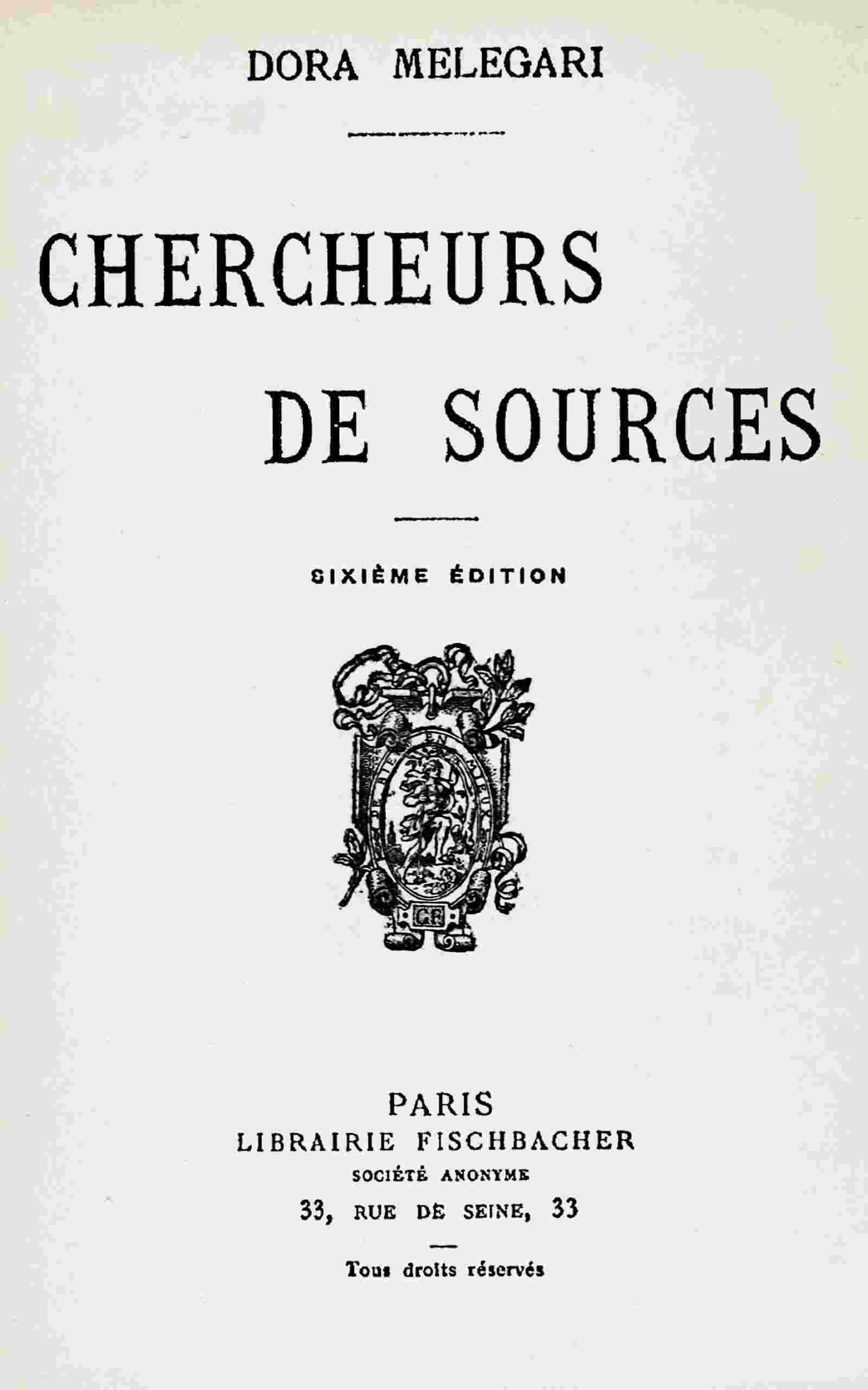 Chercheurs de sources cover