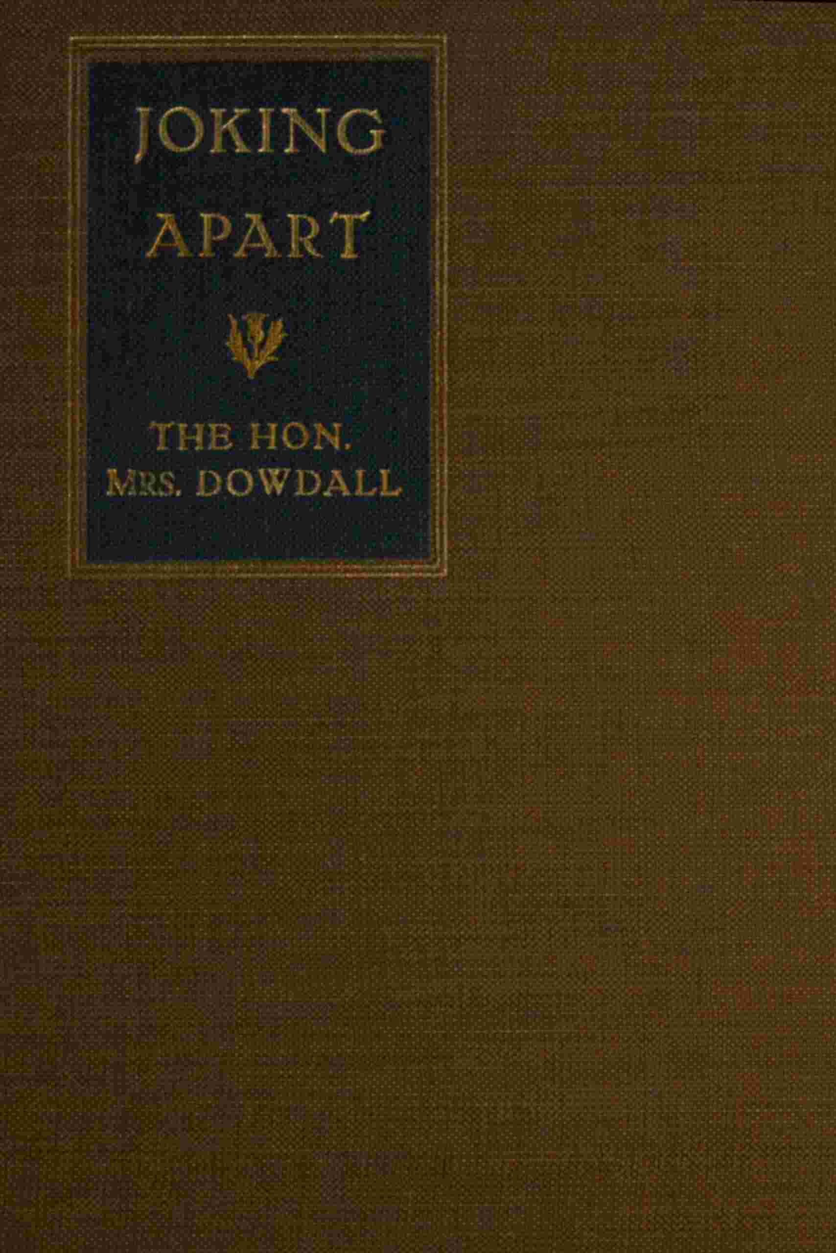 Joking apart cover