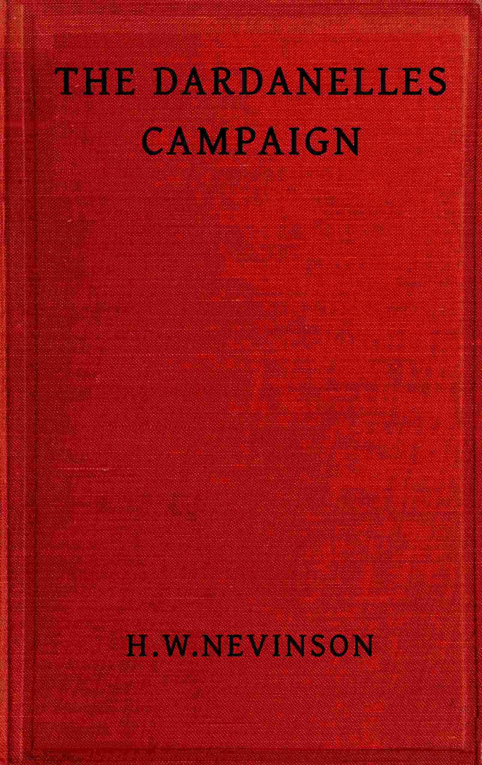 The Dardanelles campaign cover