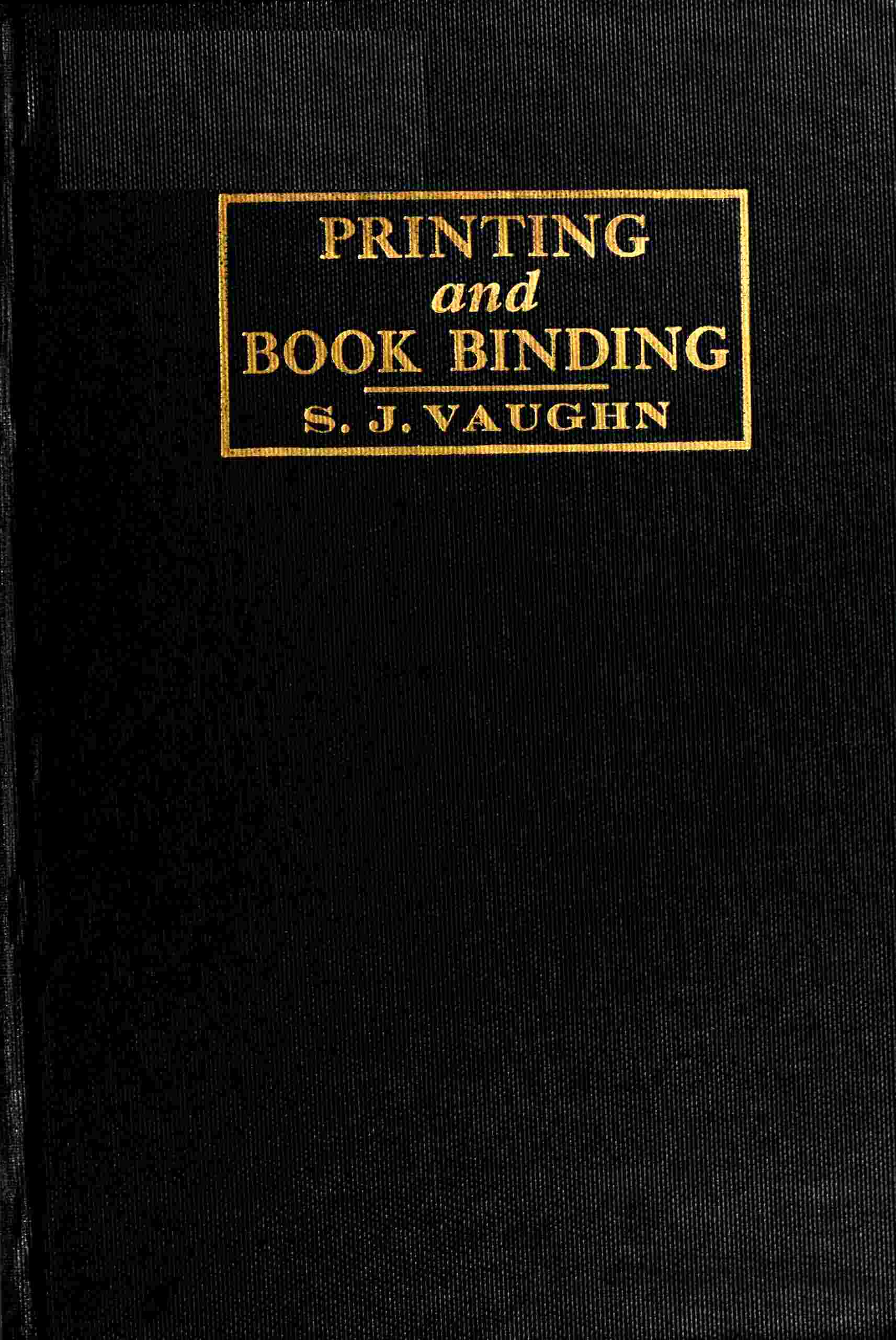 Printing and bookbinding for schools cover