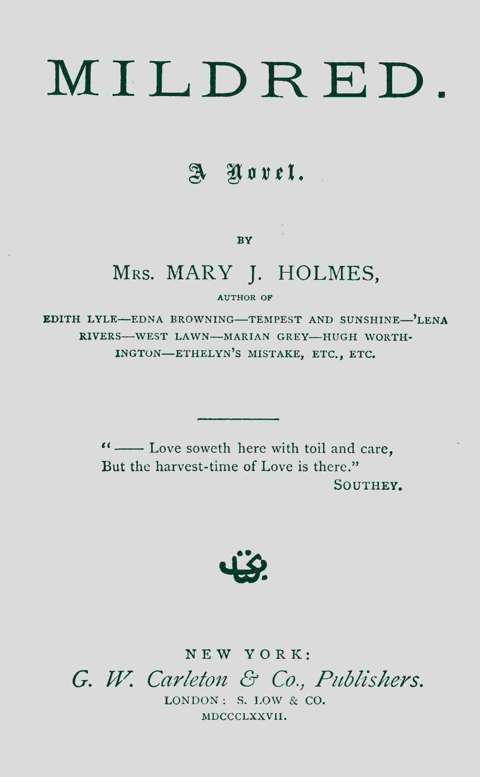 Mildred cover