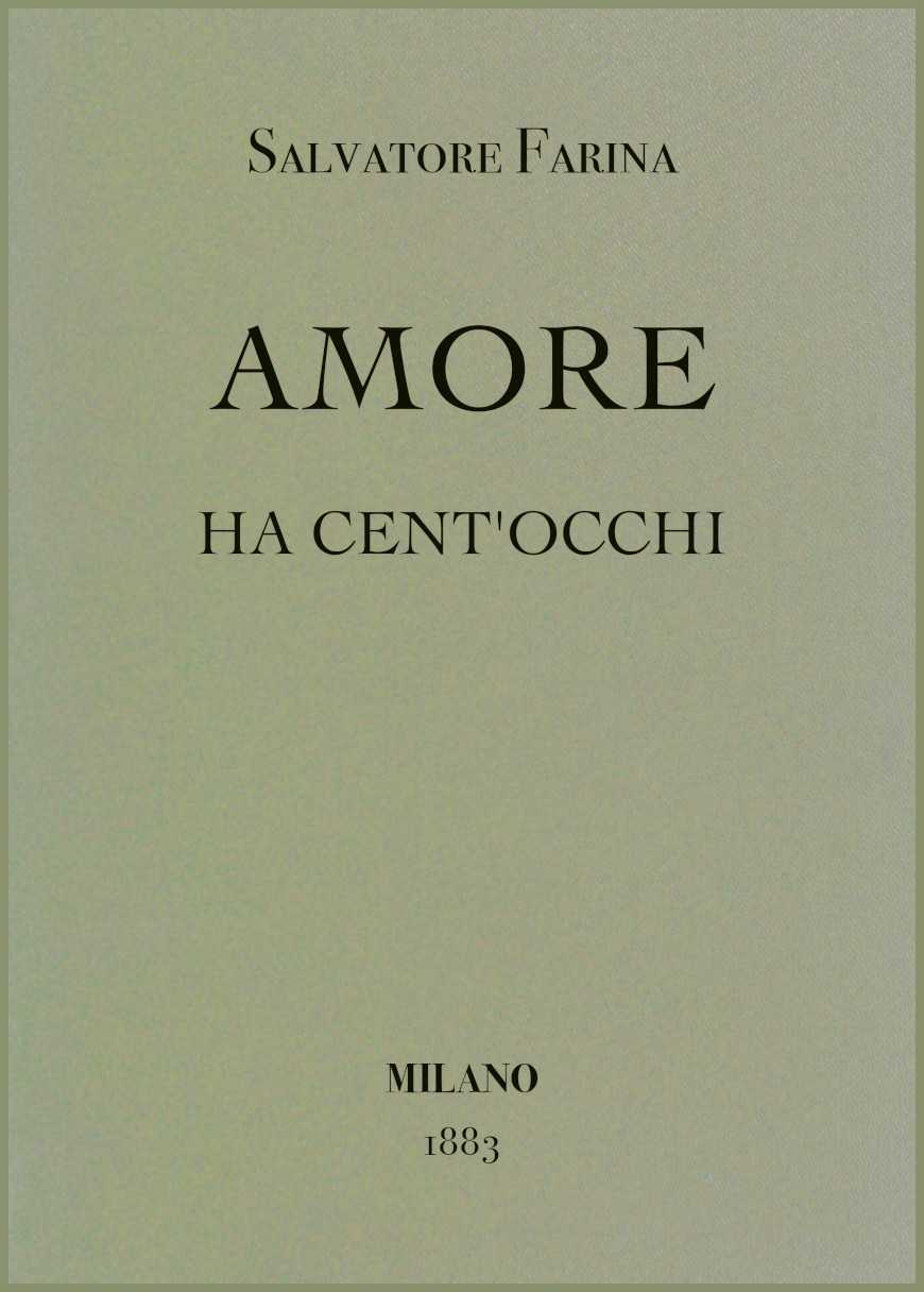 Amore ha cent'occhi cover