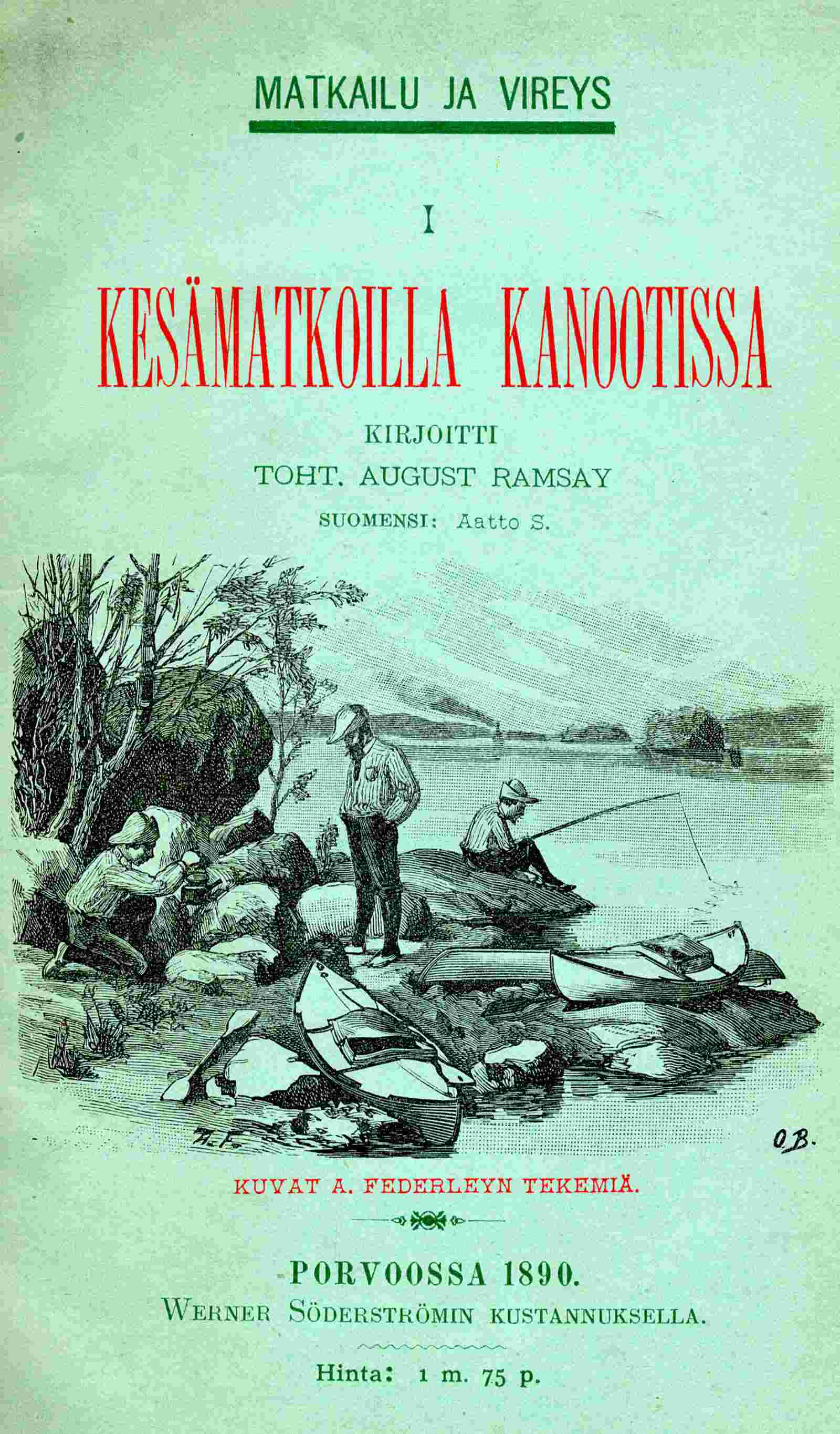 Kesämatkoilla kanootissa cover