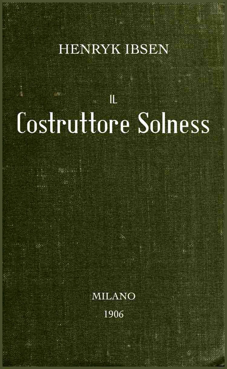 Il costruttore Solness cover