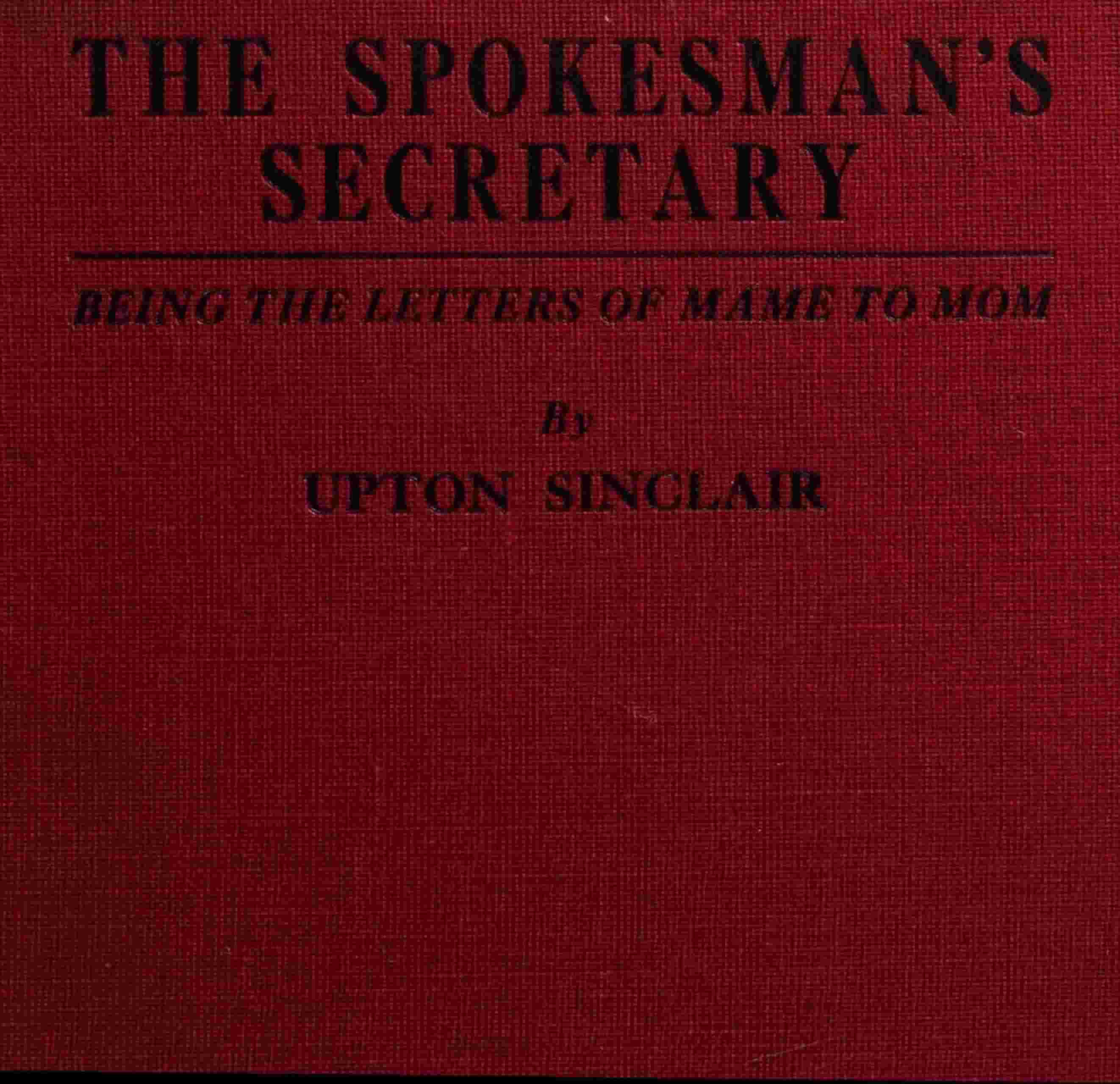 The spokesman's secretary cover