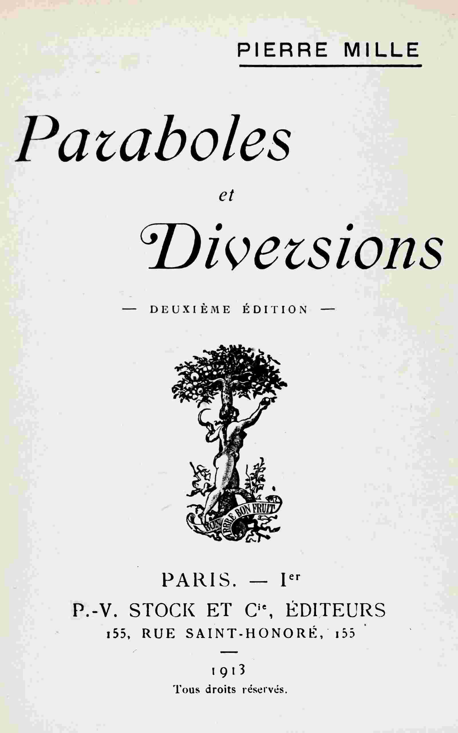 Paraboles et diversions cover