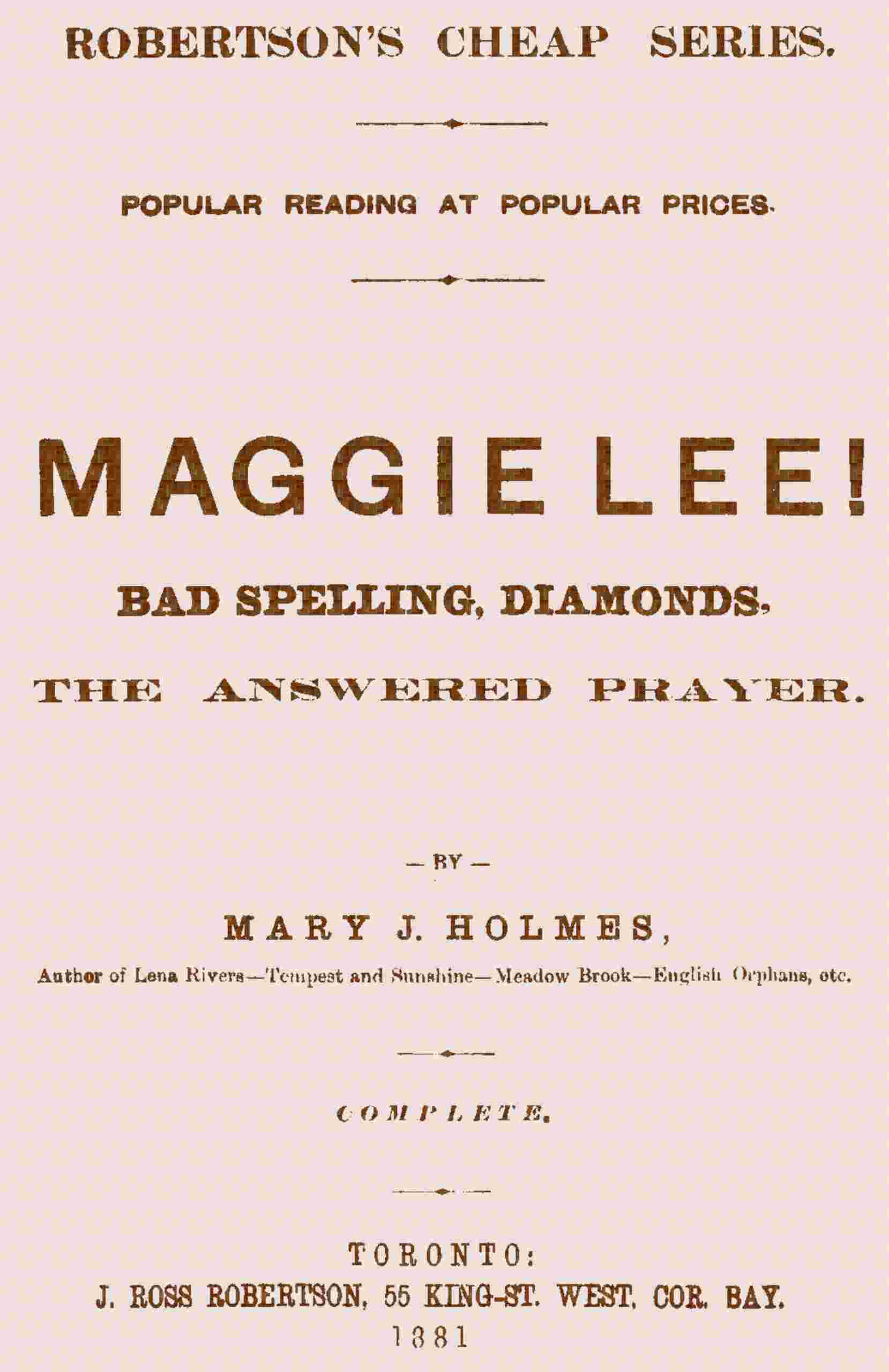 Maggie Lee! cover
