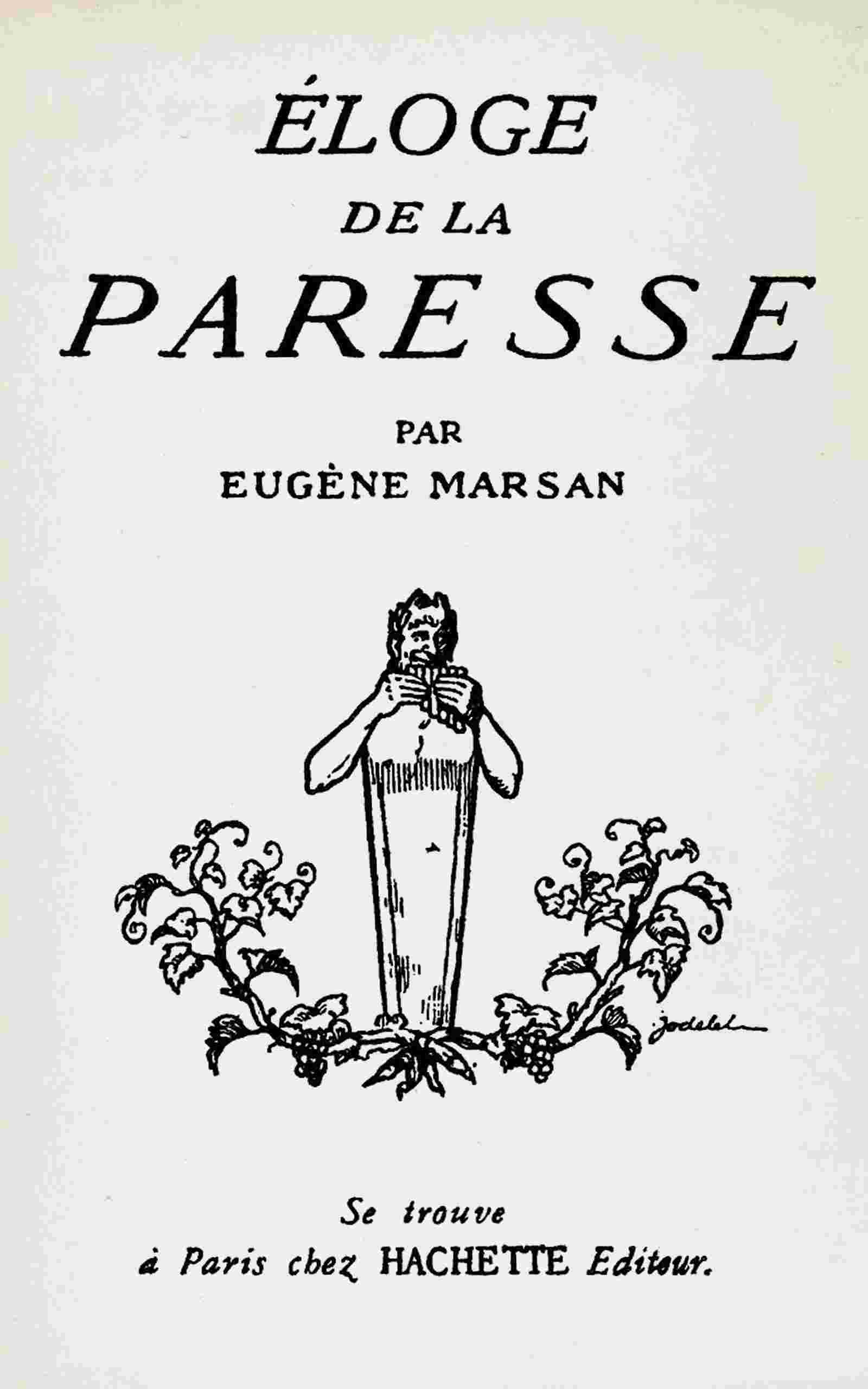 Éloge de la paresse cover