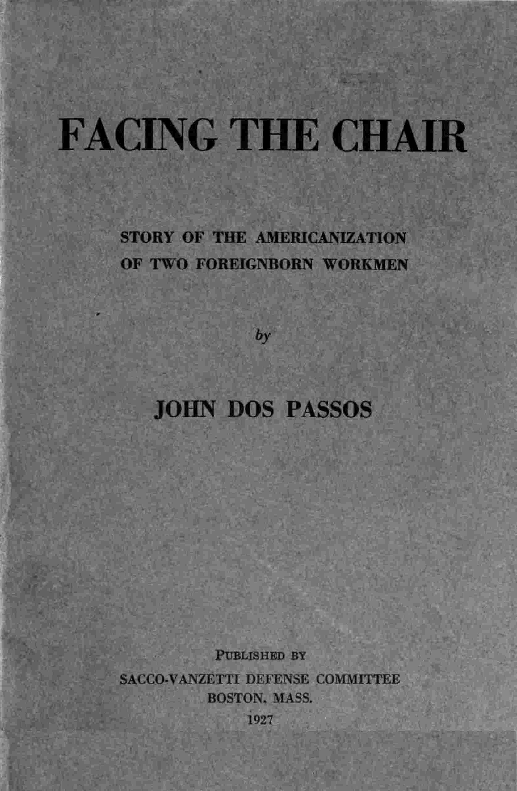 Facing the chair cover