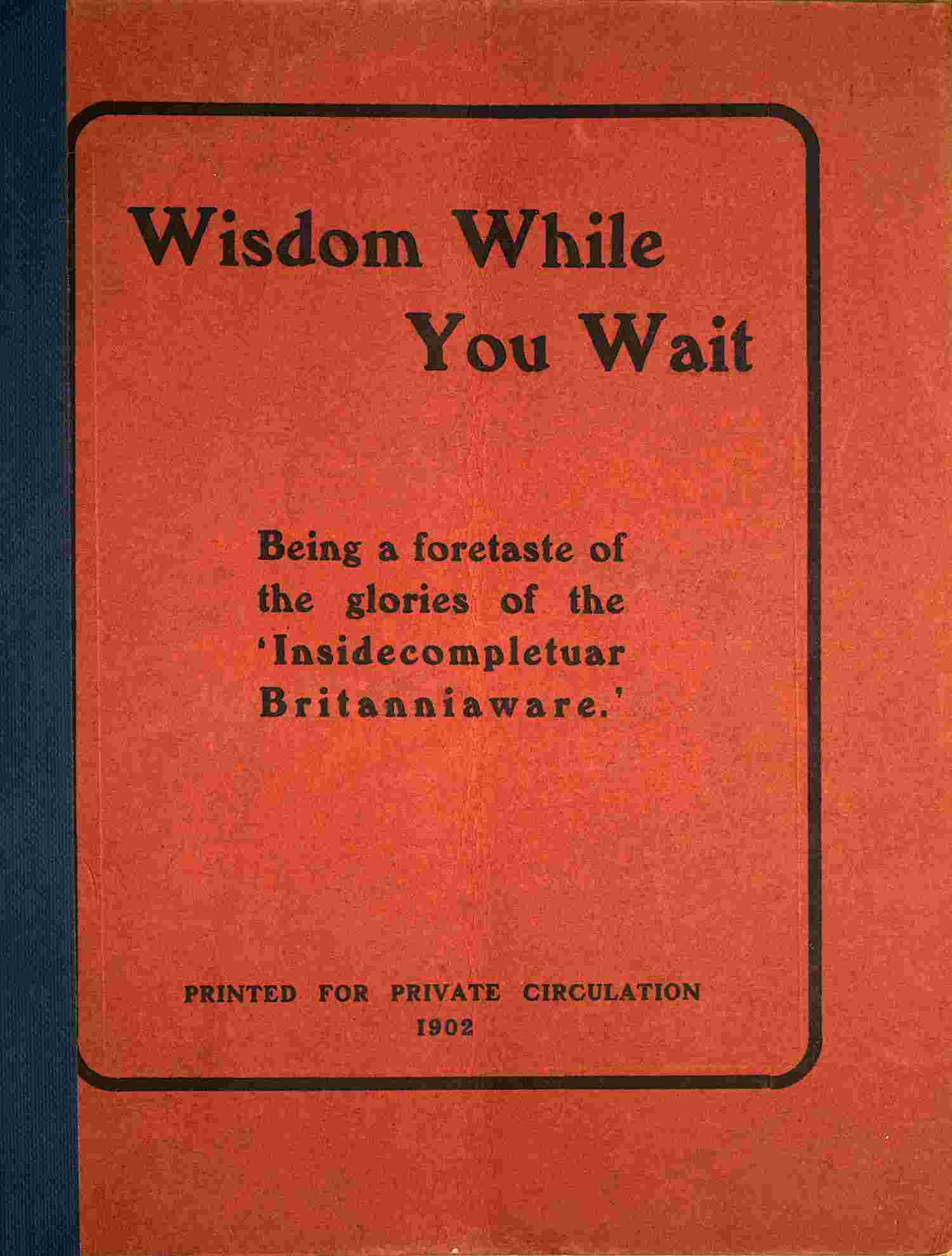 Wisdom while you wait cover