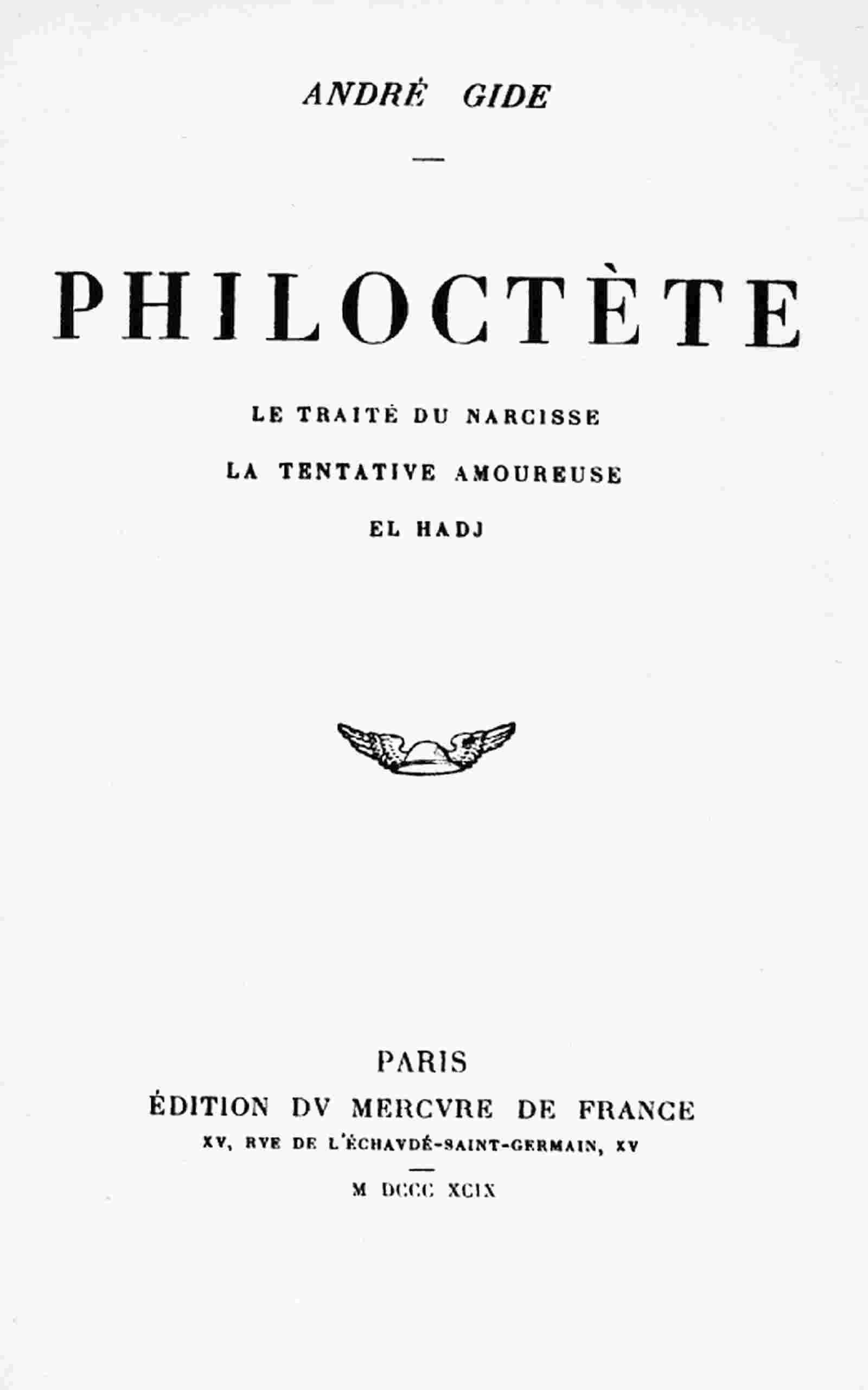 Philoctète cover