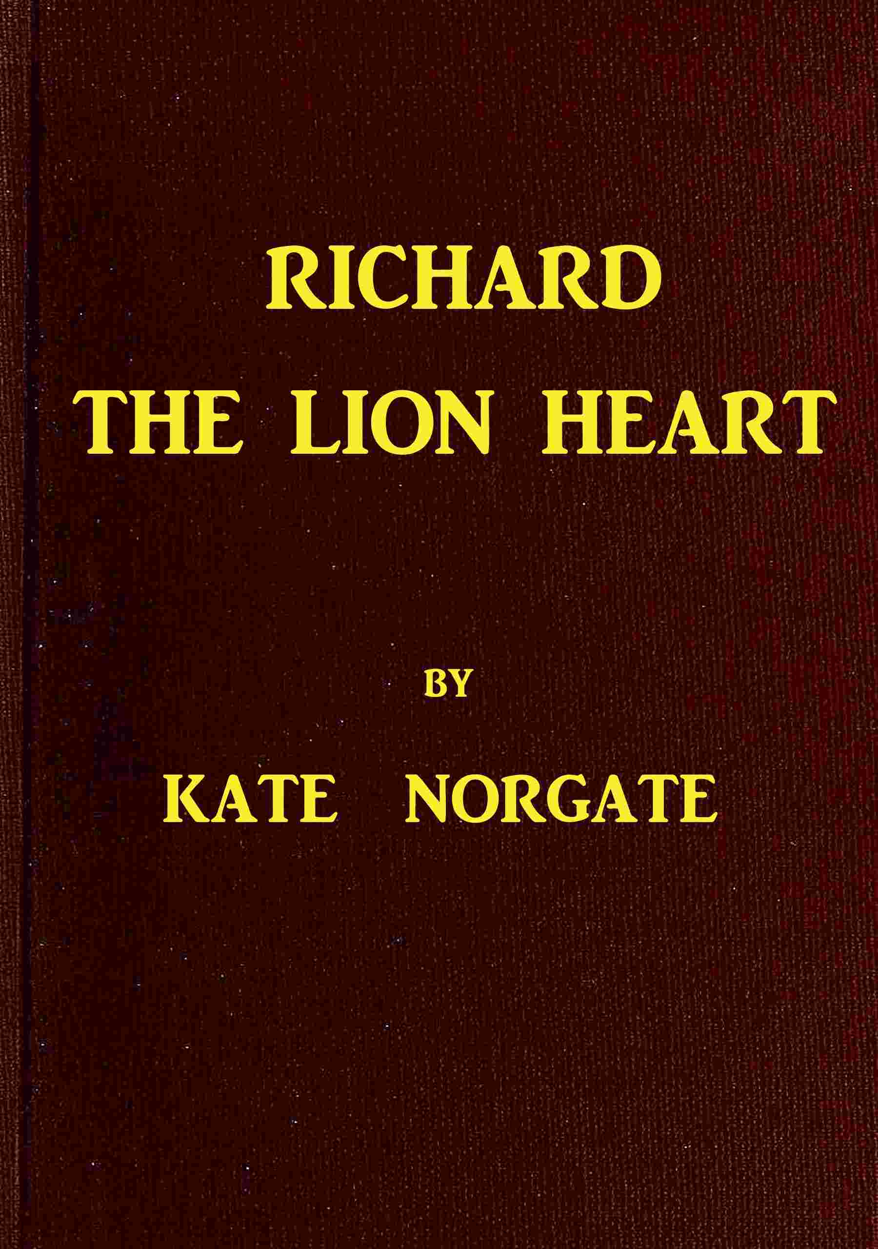 Richard the Lion Heart cover