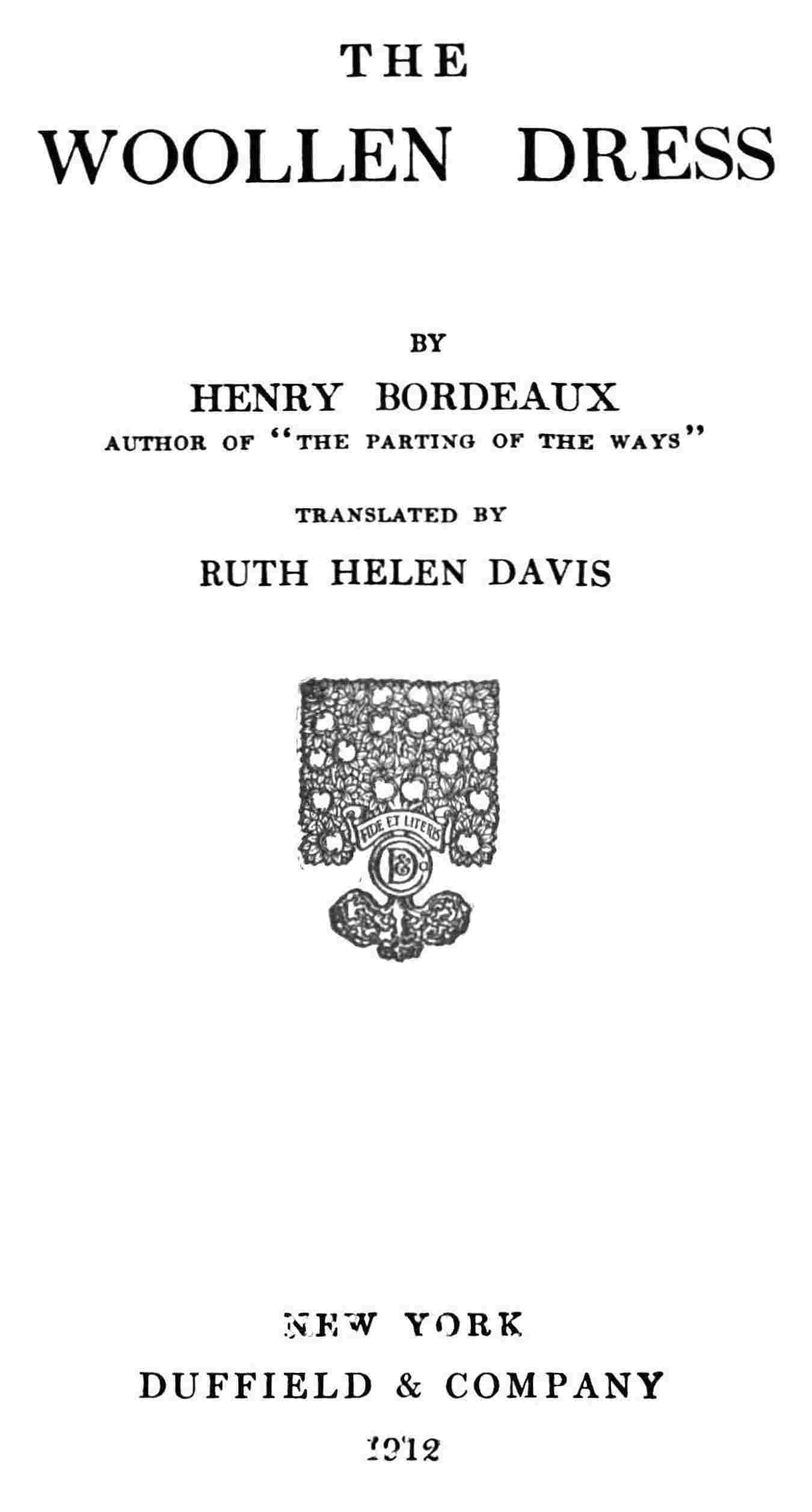 The woollen dress cover
