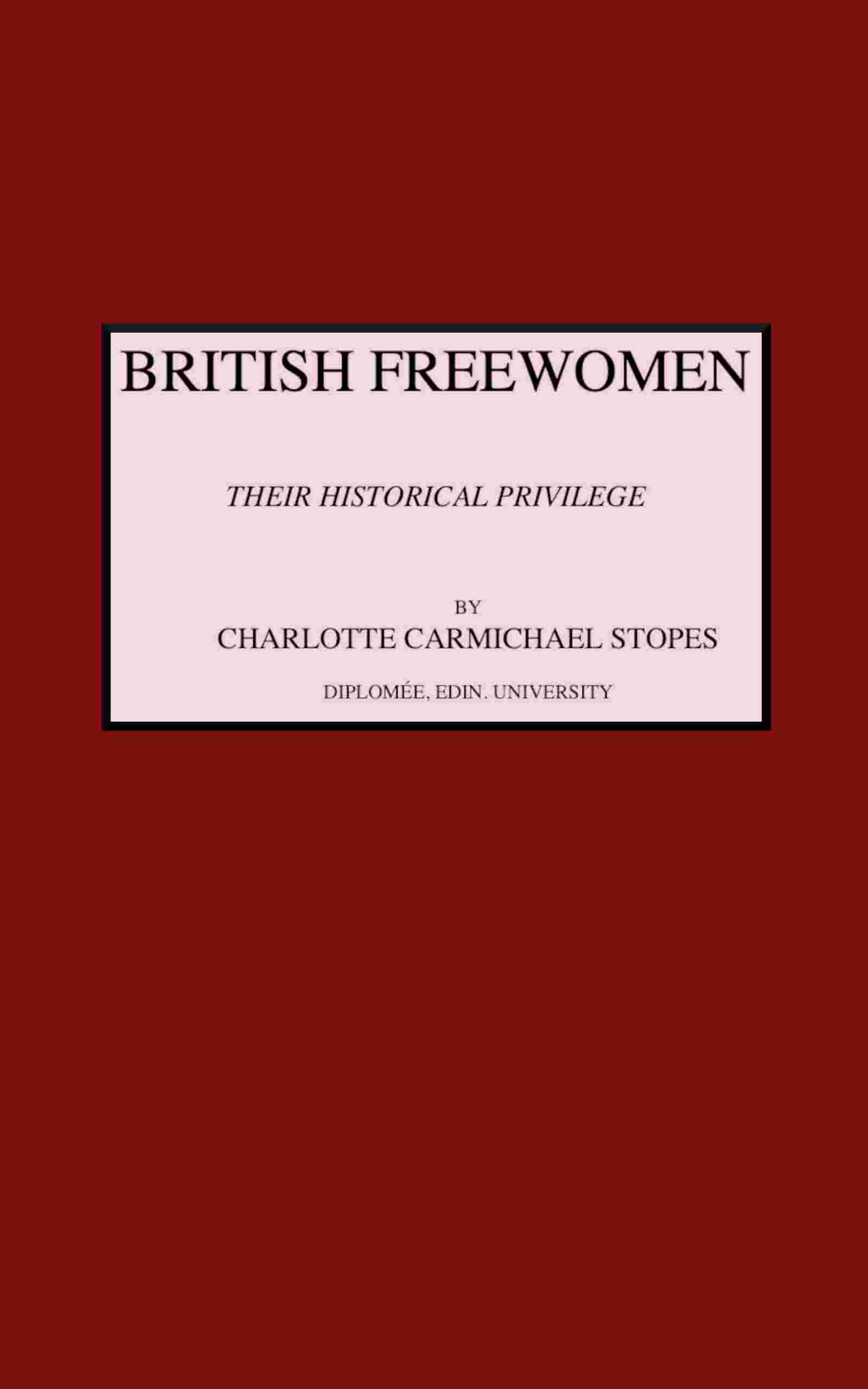 British freewomen cover