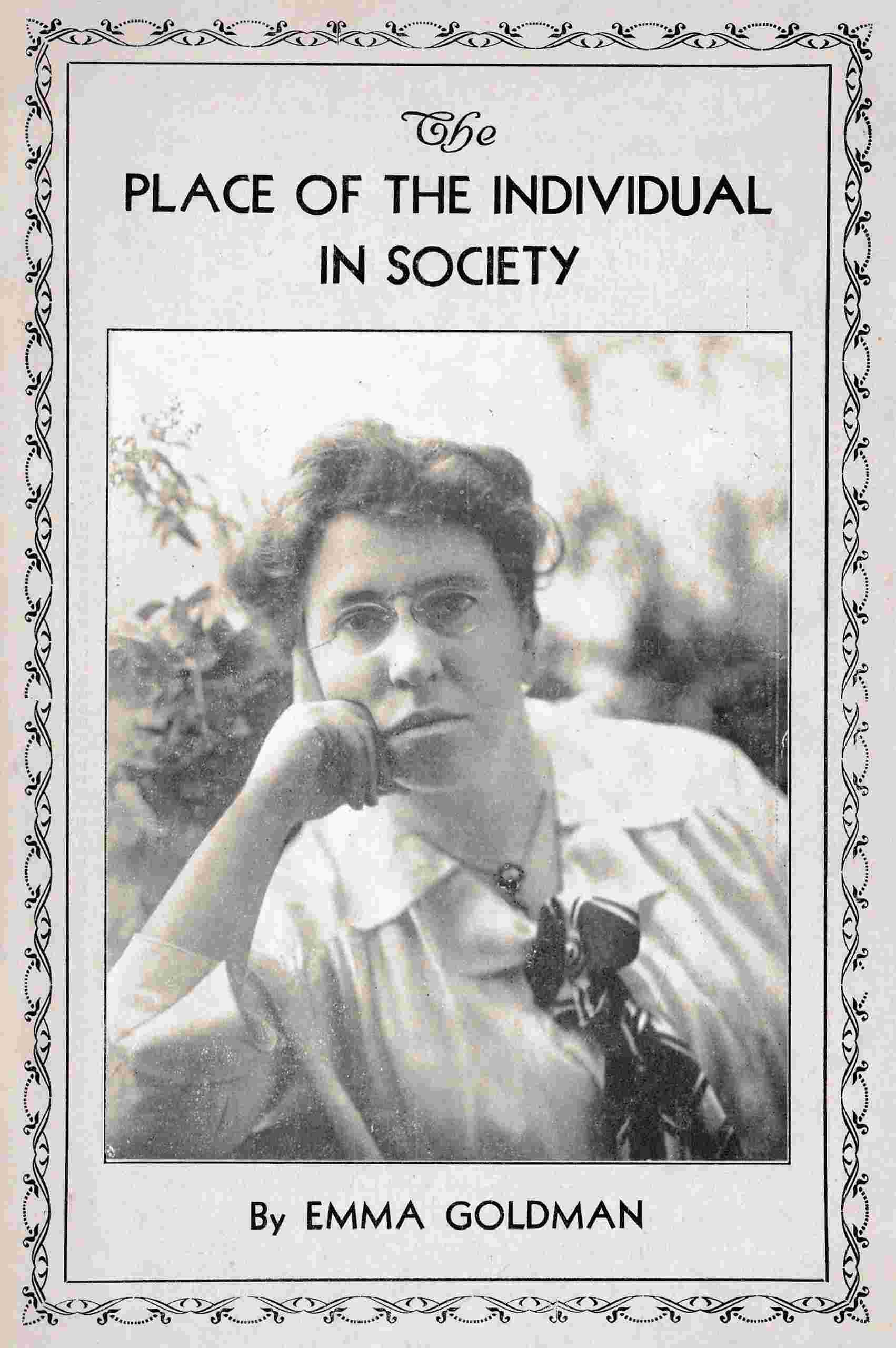 The place of the individual in society cover