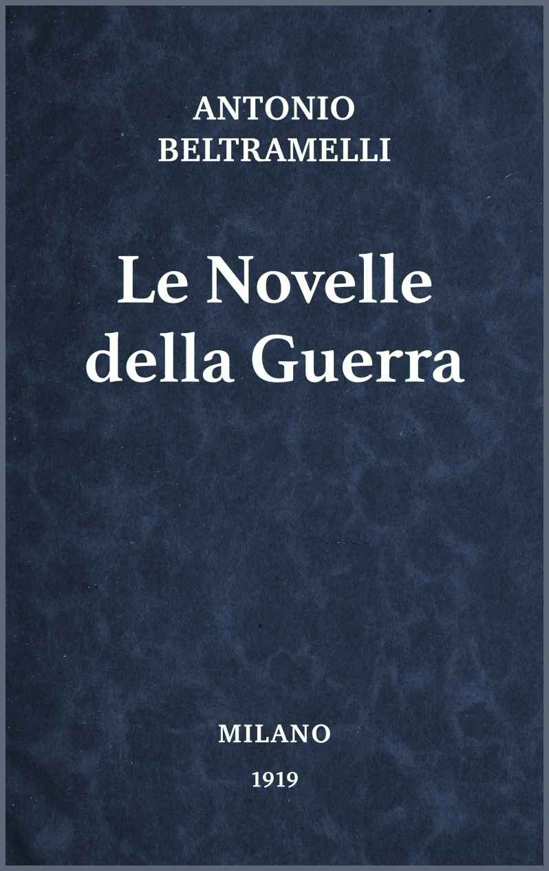 Le novelle della guerra cover