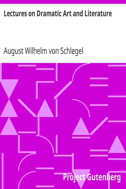 Lectures on Dramatic Art and Literature cover