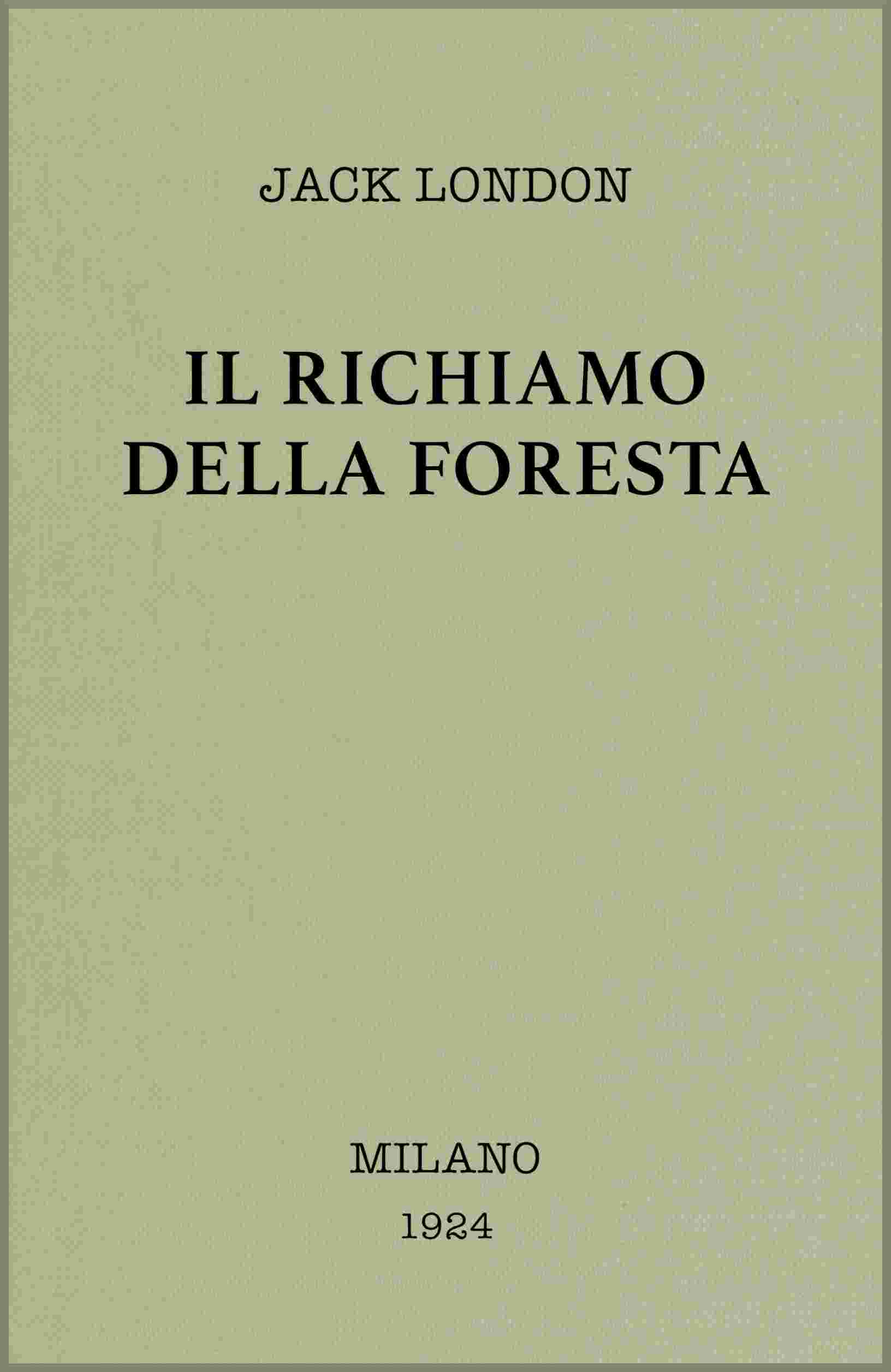 Il richiamo della foresta cover