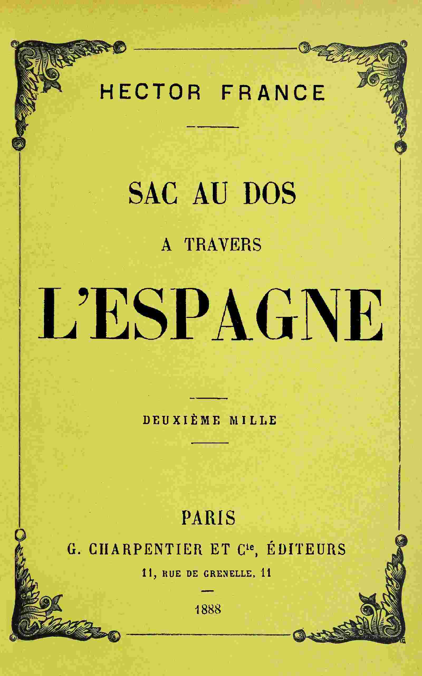 Sac au dos à travers l'Espagne cover